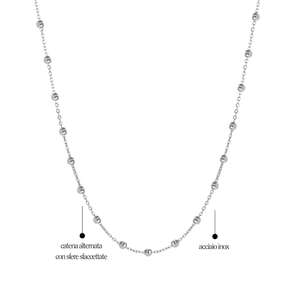 Catena Sfere 4mm distanti 1.5cm - Brand Gioielli