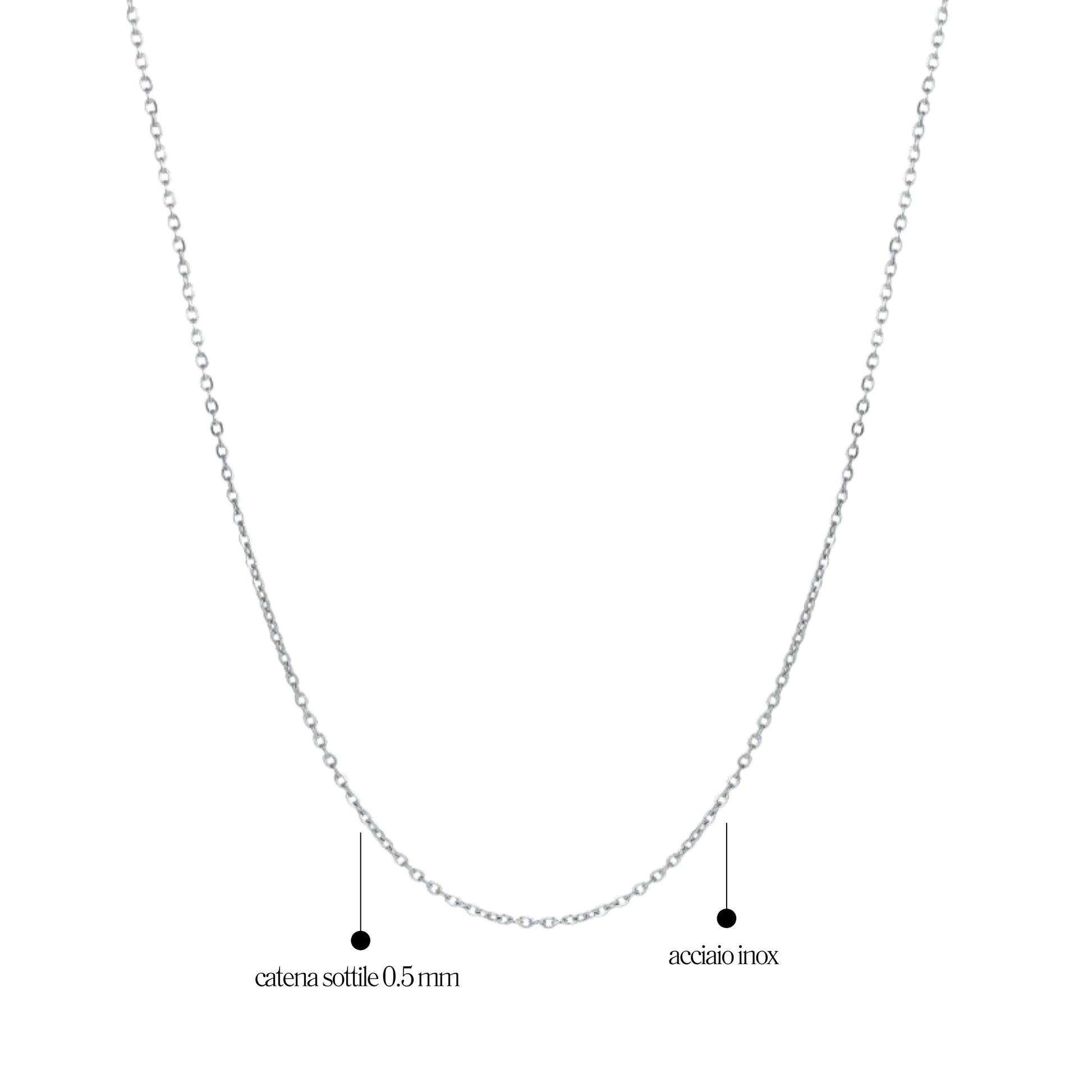 Catena spessore 0.5 mm - Brand Gioielli