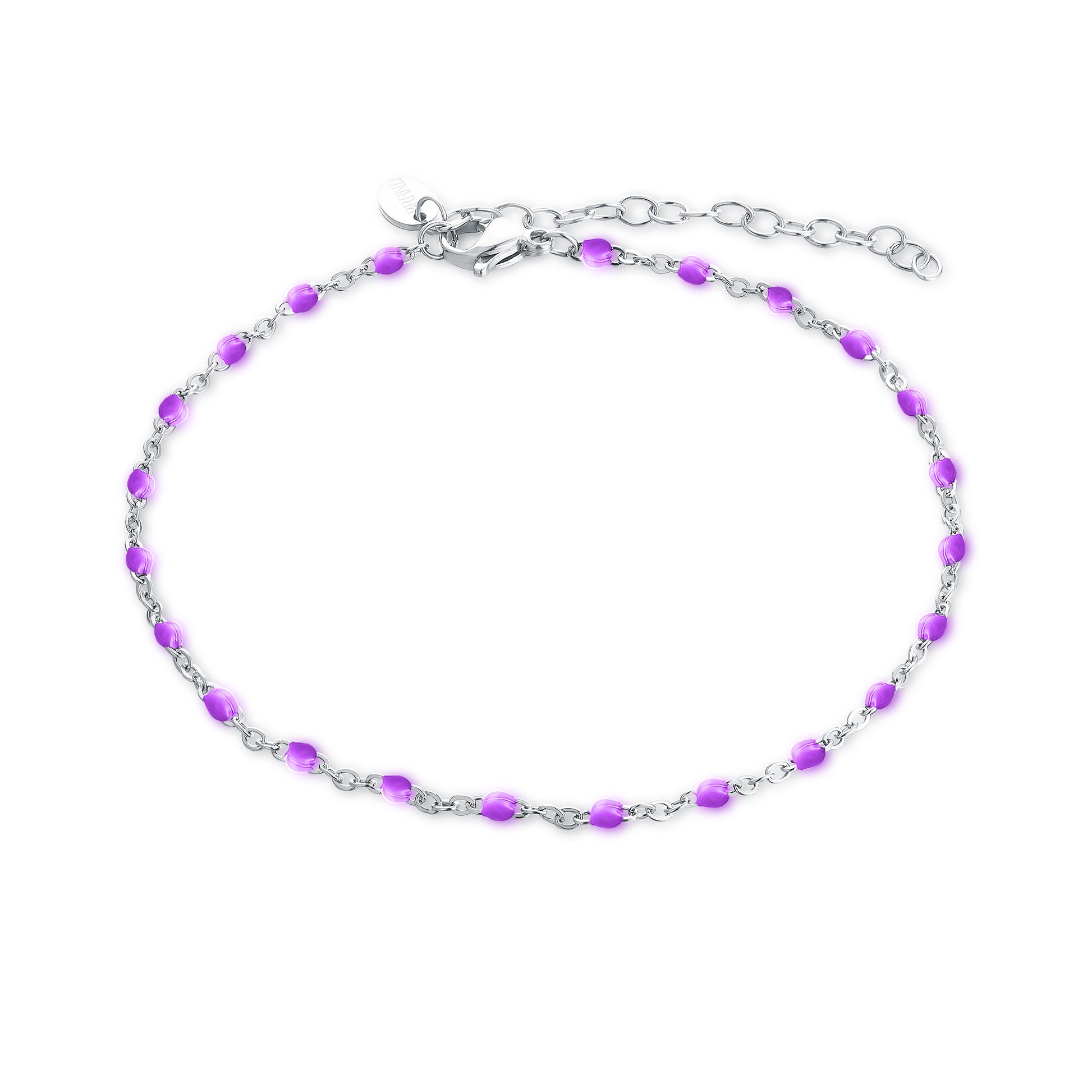 Cavigliera Gocce di Smalto Colorate in acciaio inox Margarita - Brand Gioielli