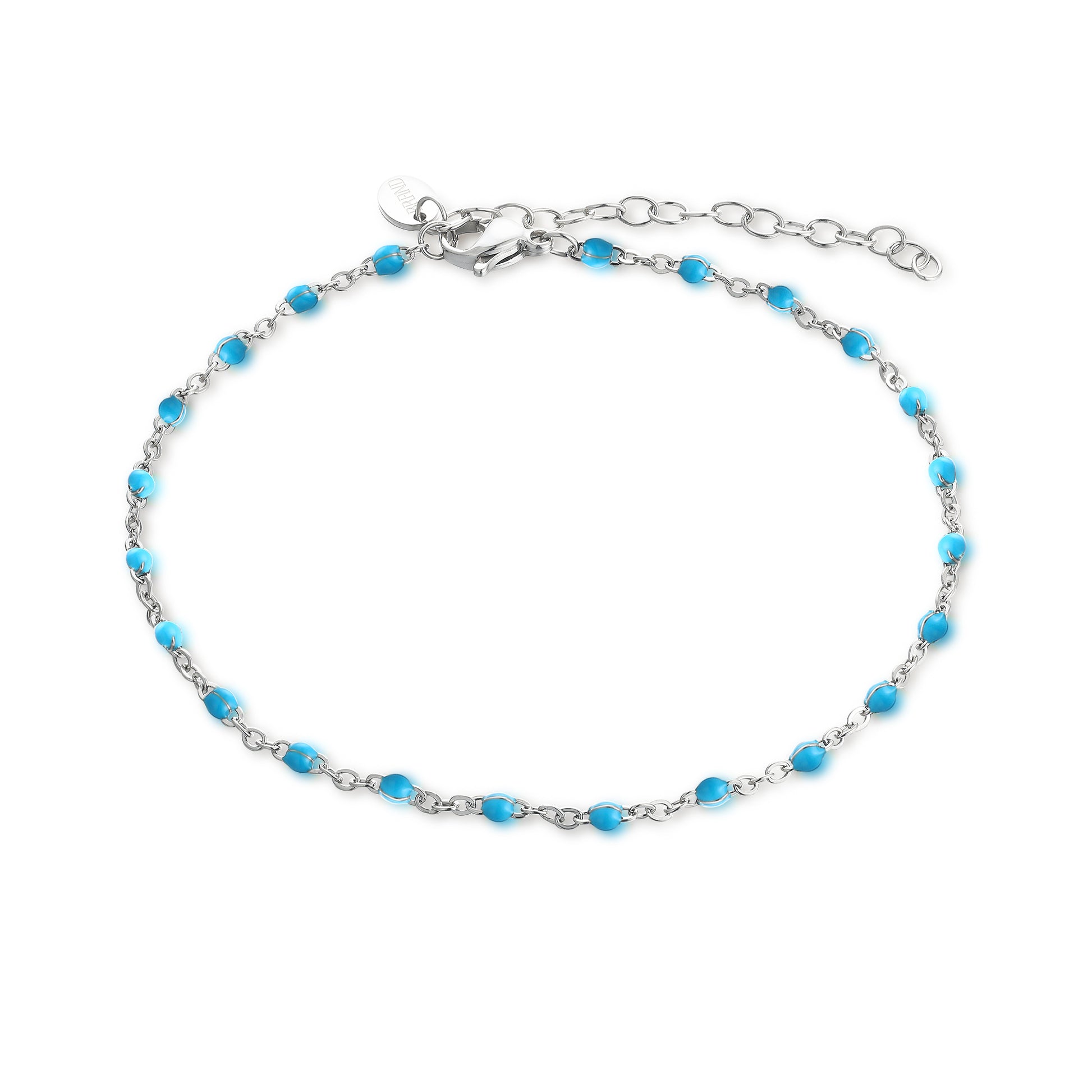 Cavigliera Gocce di Smalto Colorate in acciaio inox Margarita - Brand Gioielli