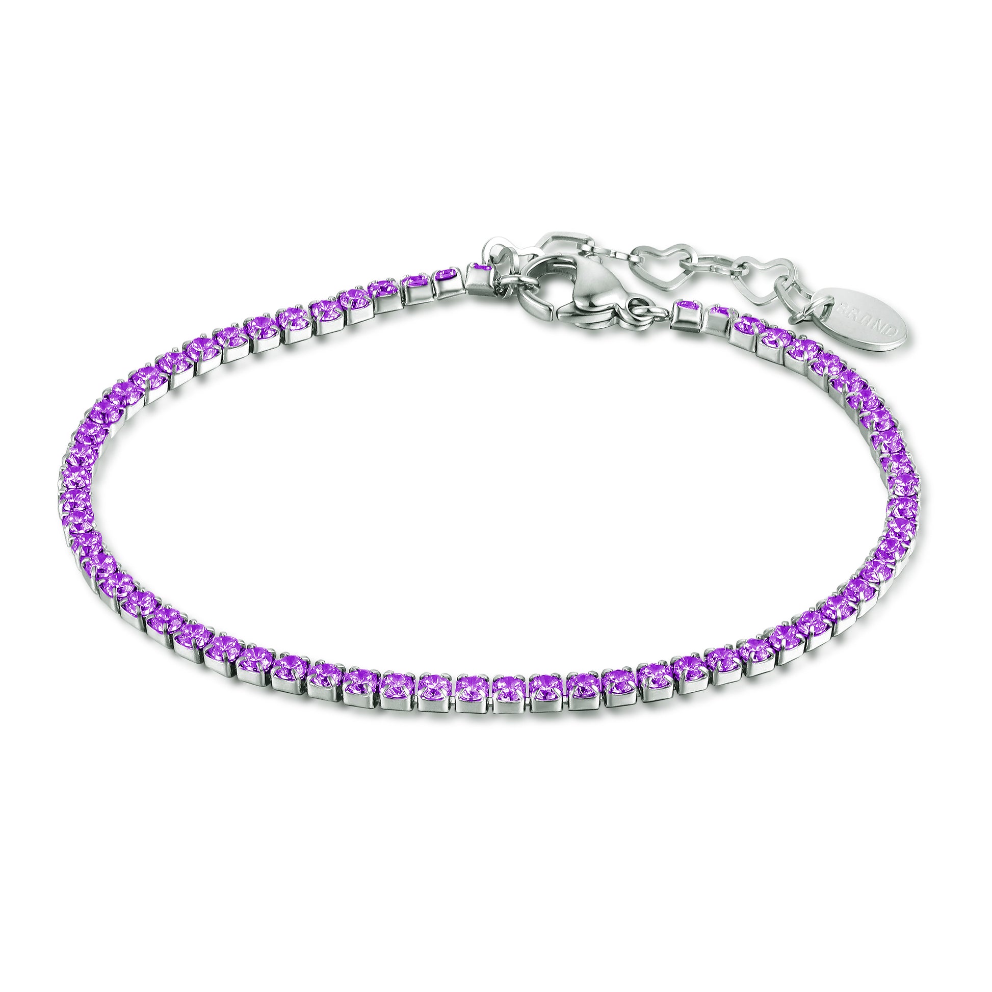 Bracciale Tennis Classico in acciaio inox Royale - Brand Gioielli