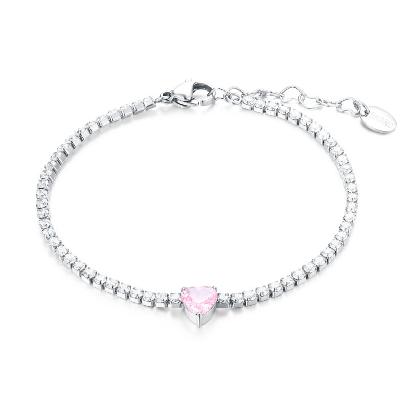 Bracciale tennis cuore