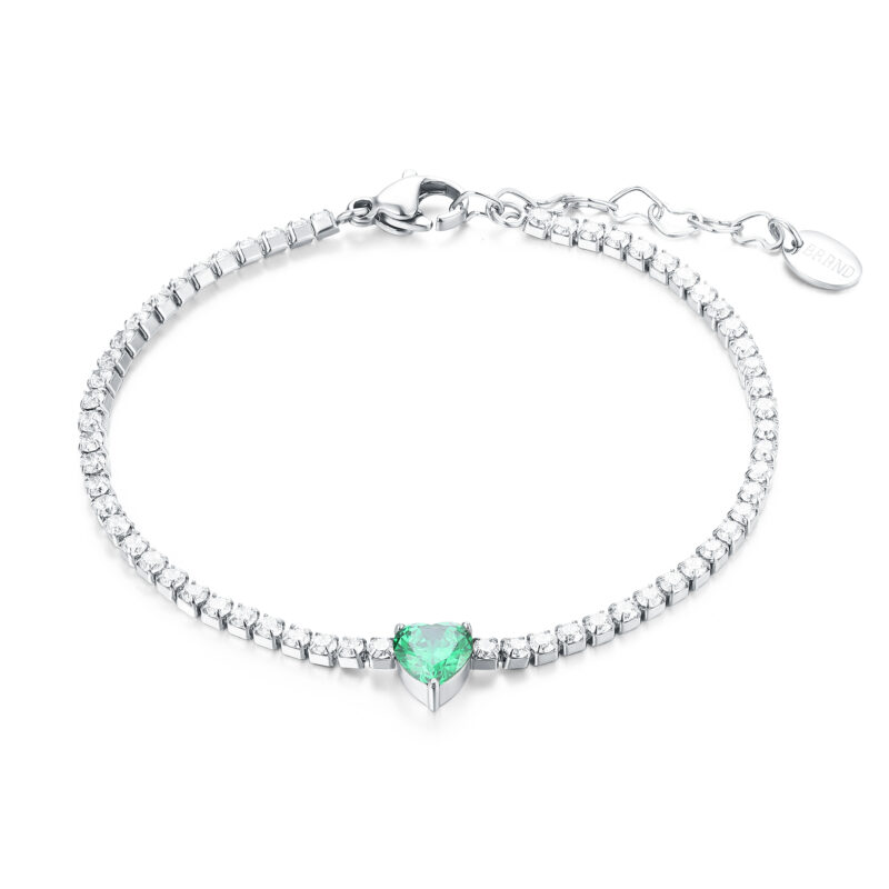 Bracciale tennis cuore