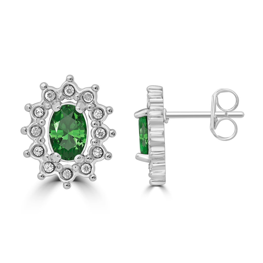 Orecchini Cristallo Kate in acciaio inox Royale - Brand Gioielli