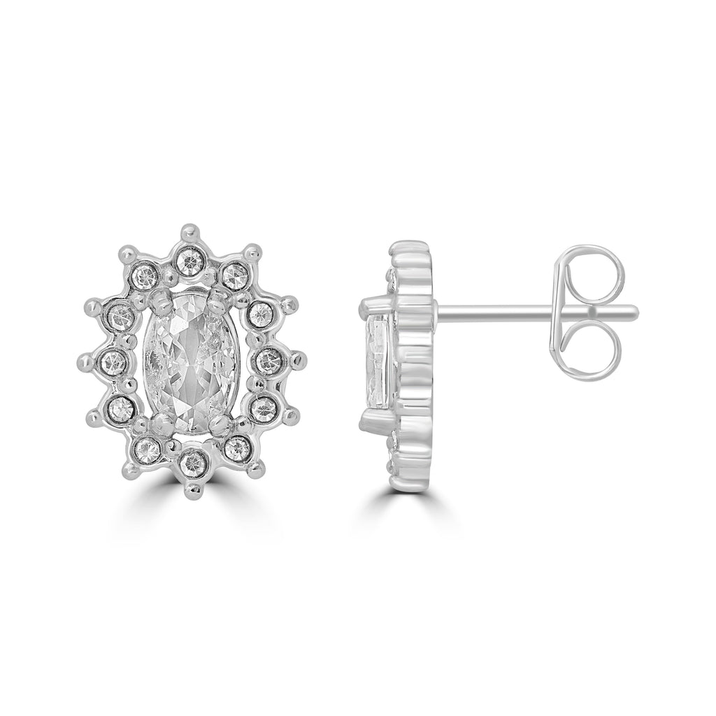 Orecchini Cristallo Kate in acciaio inox Royale - Brand Gioielli