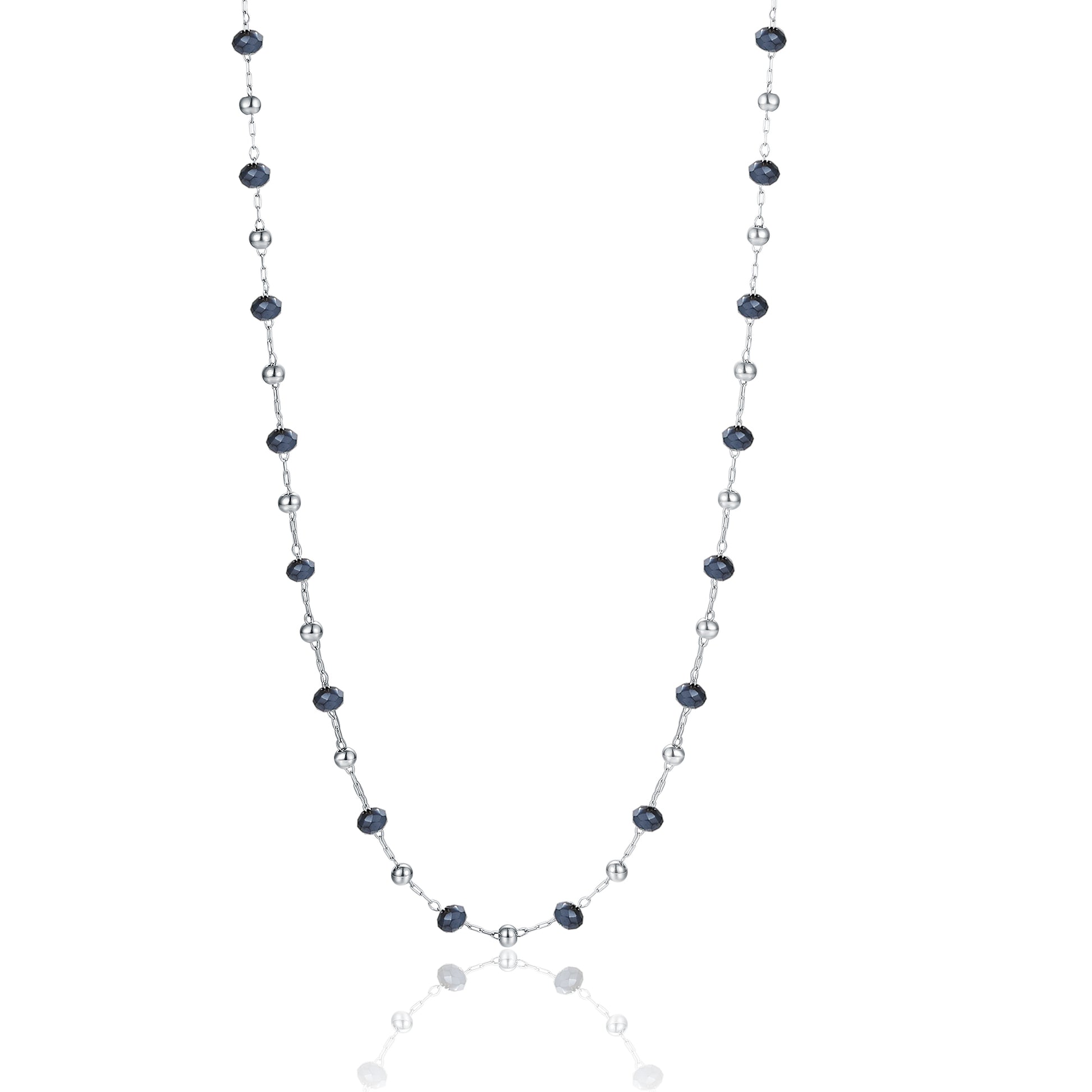 Collana Cristalli e Sfere in acciaio inox Summer Vibes - Brand Gioielli