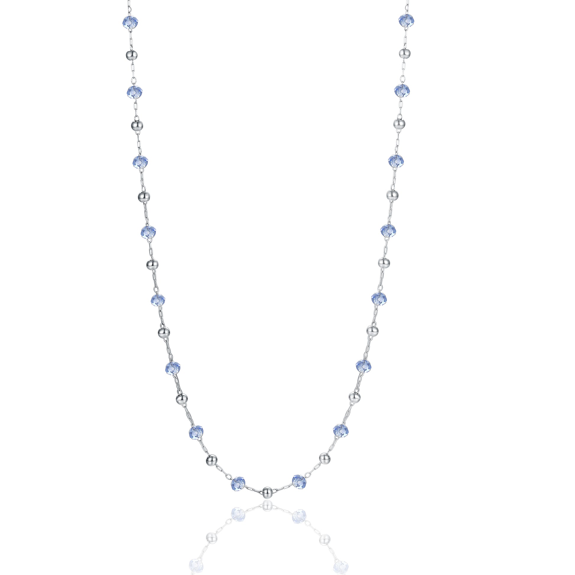 Collana Cristalli e Sfere in acciaio inox Summer Vibes - Brand Gioielli
