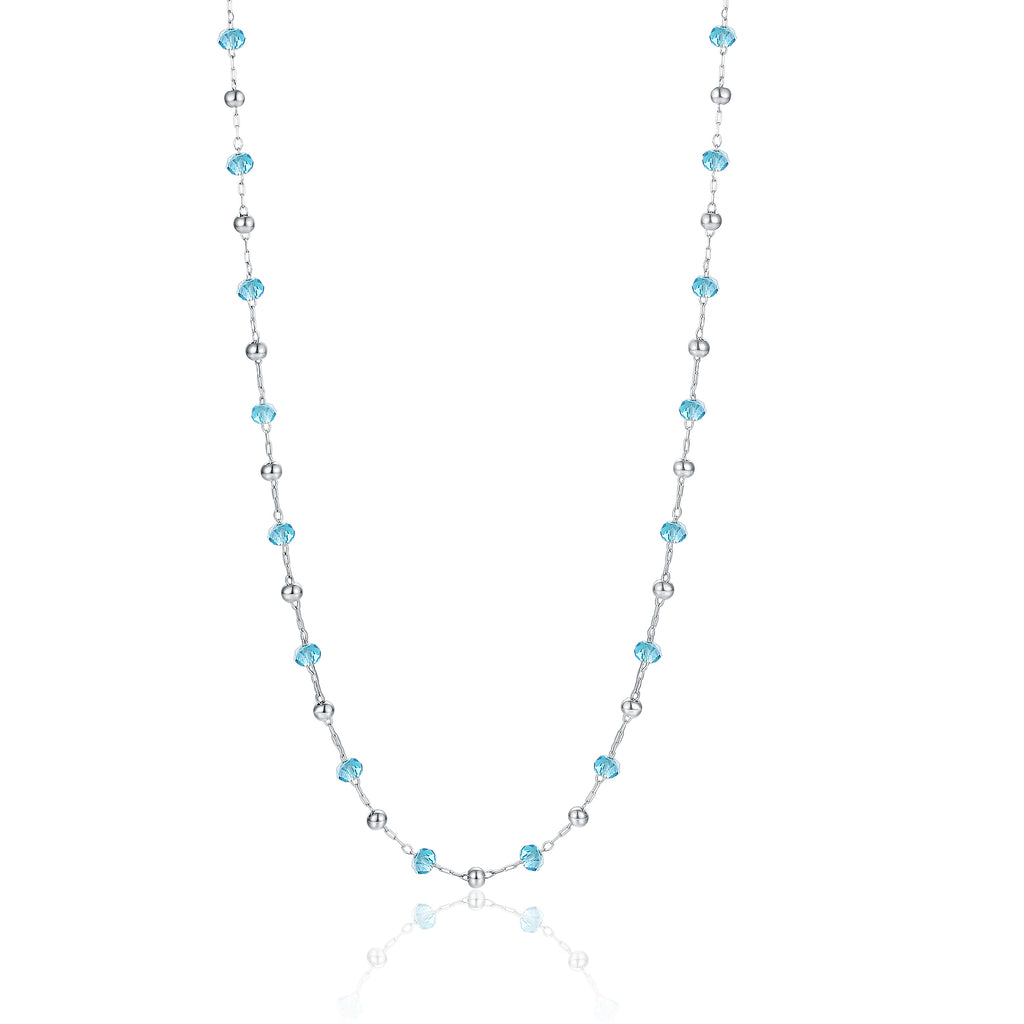 Collana Cristalli e Sfere in acciaio inox Summer Vibes - Brand Gioielli