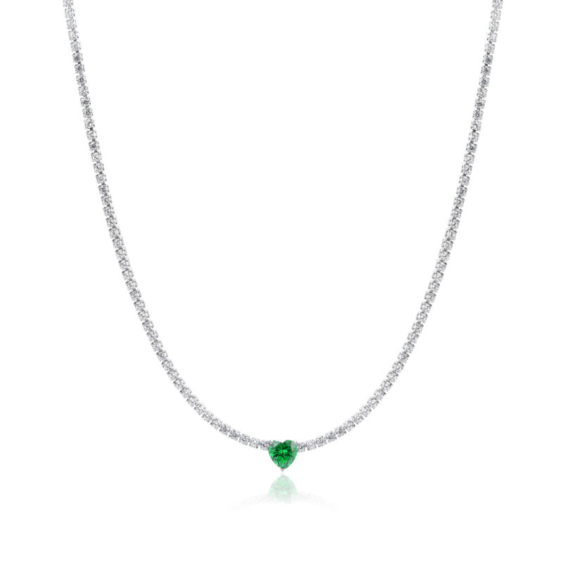 Collana tennis cuore