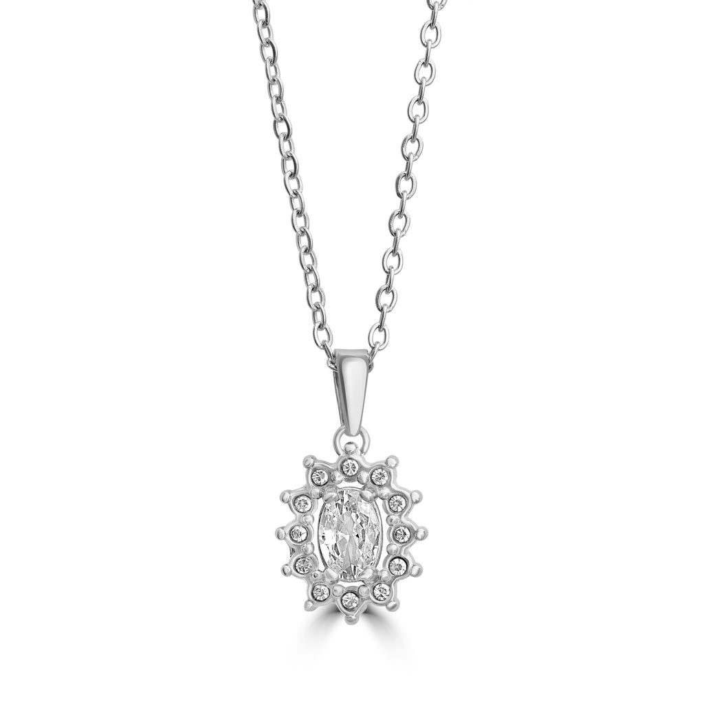 Collana Cristallo modello Kate in acciaio inox Royale - Brand Gioielli