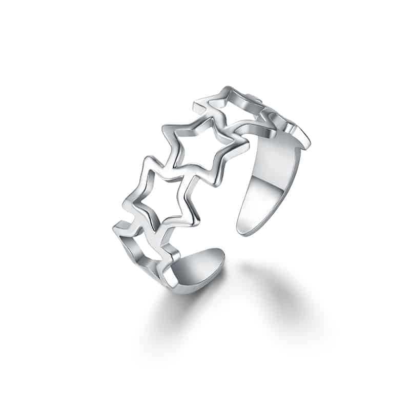Anello da Piede Stelle Regolabile in acciaio inox Summer Vibes - Brand Gioielli