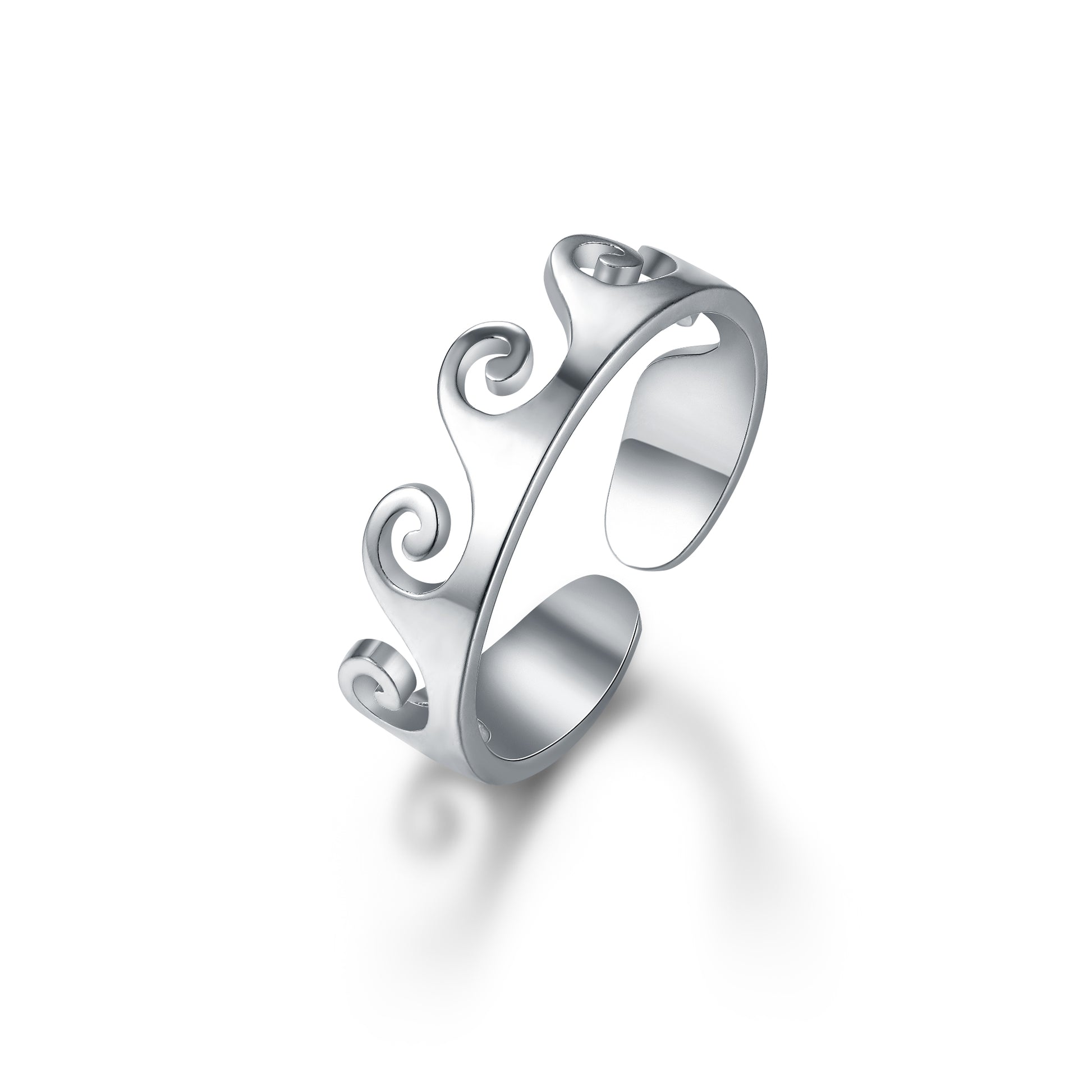 Anello da Piede Onde Regolabile in acciaio inox Summer Vibes - Brand Gioielli