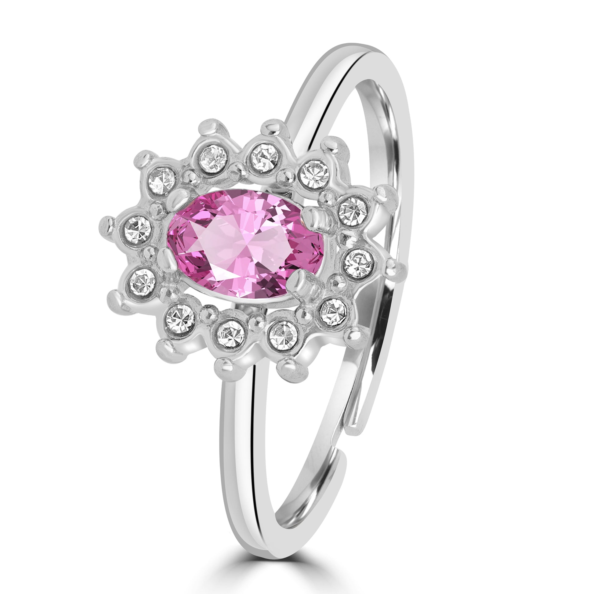 Anello Cristallo Kate in acciaio inox Royale - Brand Gioielli