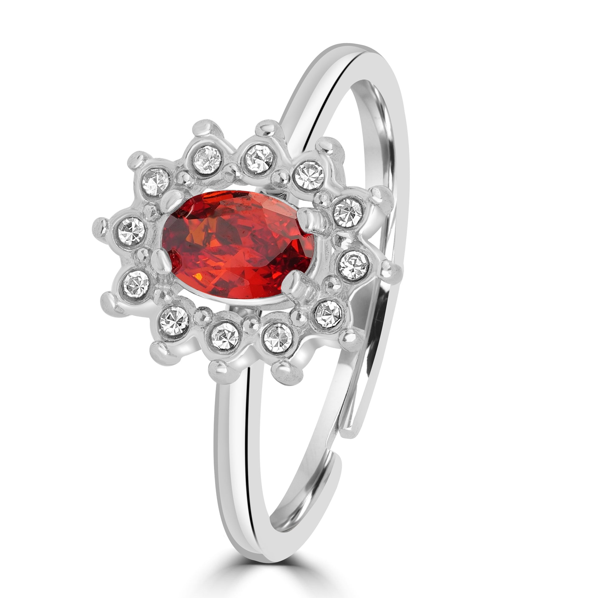 Anello Cristallo Kate in acciaio inox Royale - Brand Gioielli