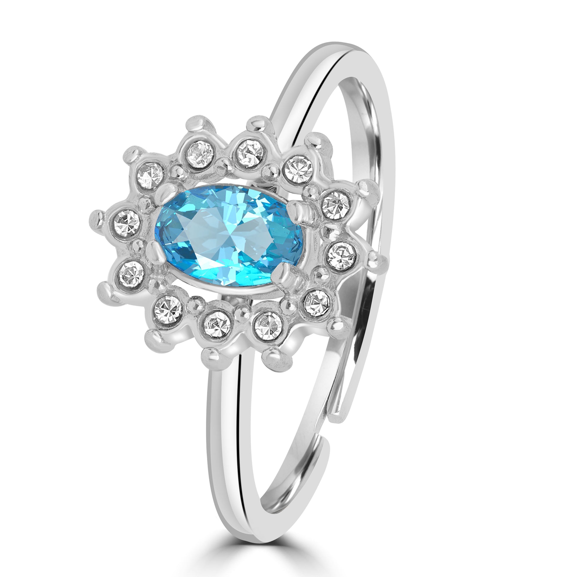 Anello Cristallo Kate in acciaio inox Royale - Brand Gioielli