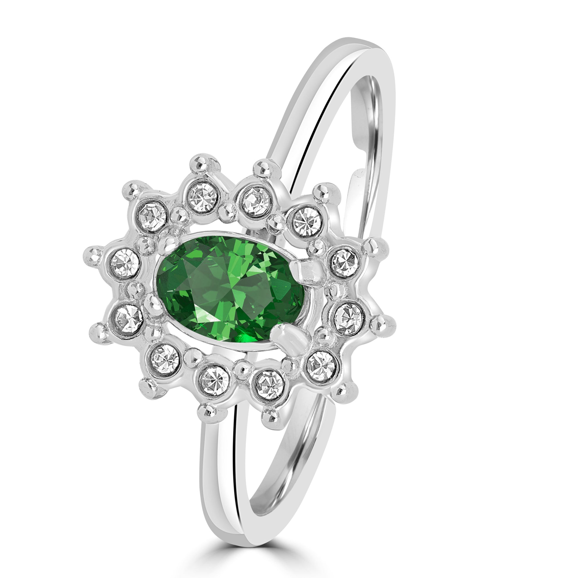 Anello Cristallo Kate in acciaio inox Royale - Brand Gioielli