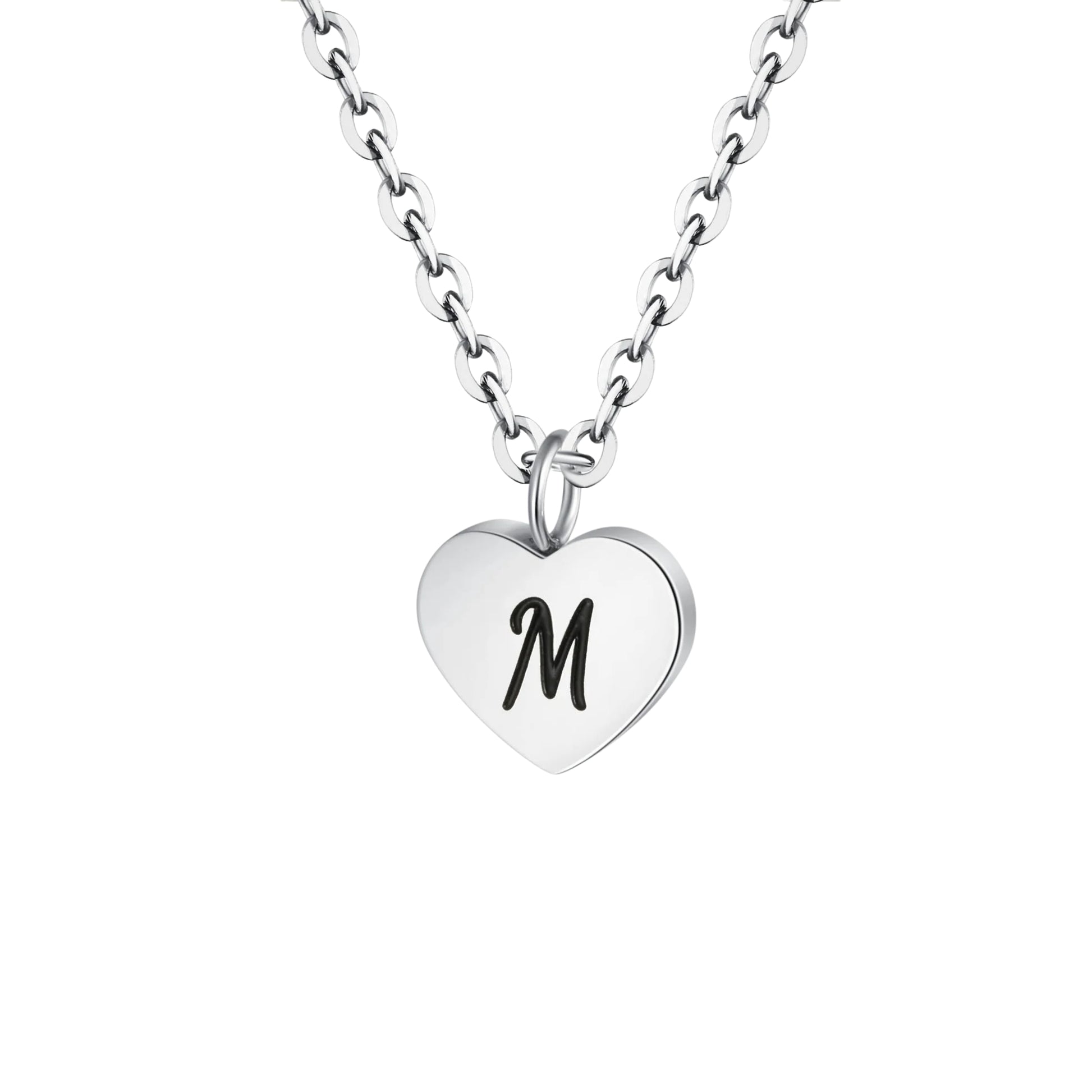 Heart letter necklace