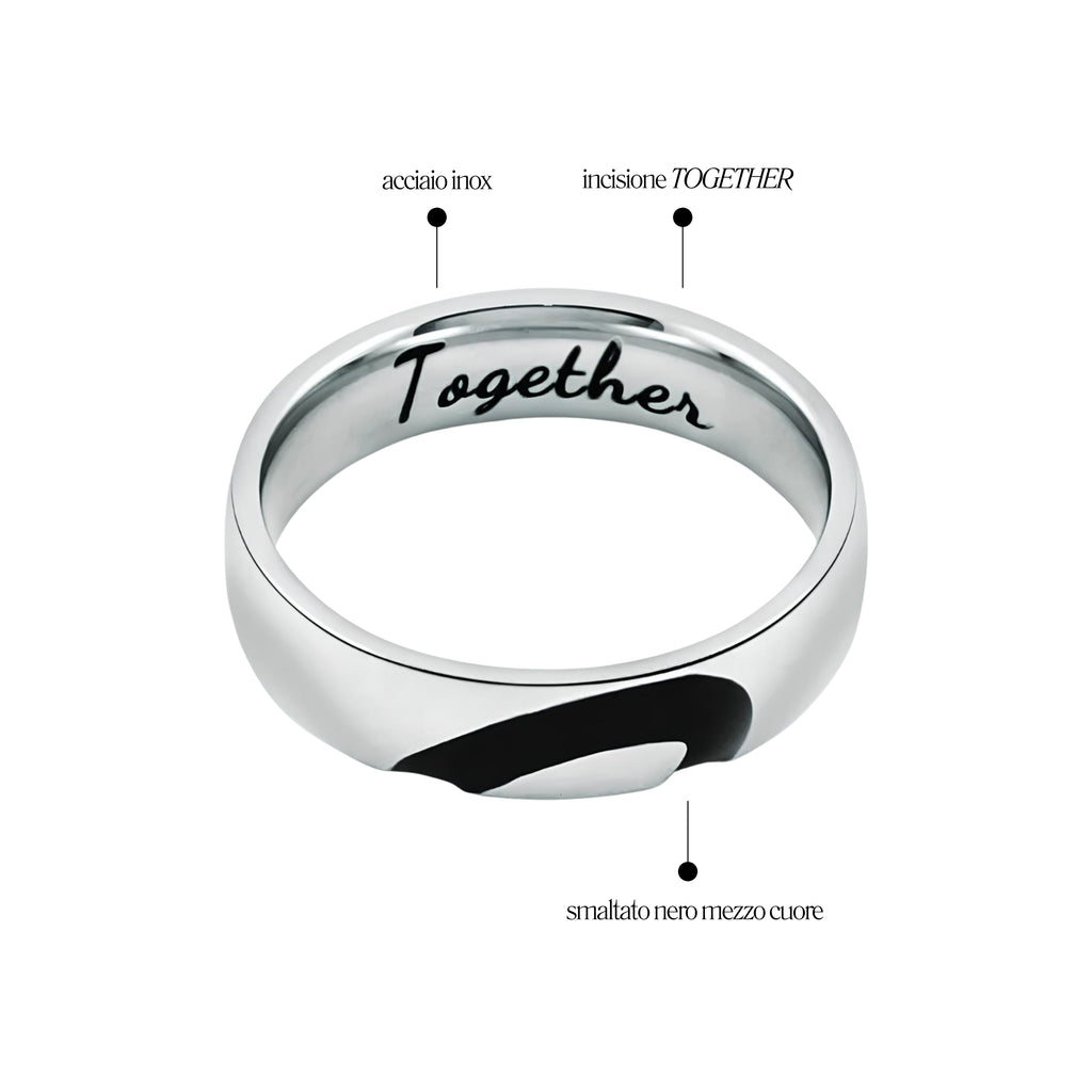 Anello Together in Acciaio Inox - Brand Gioielli