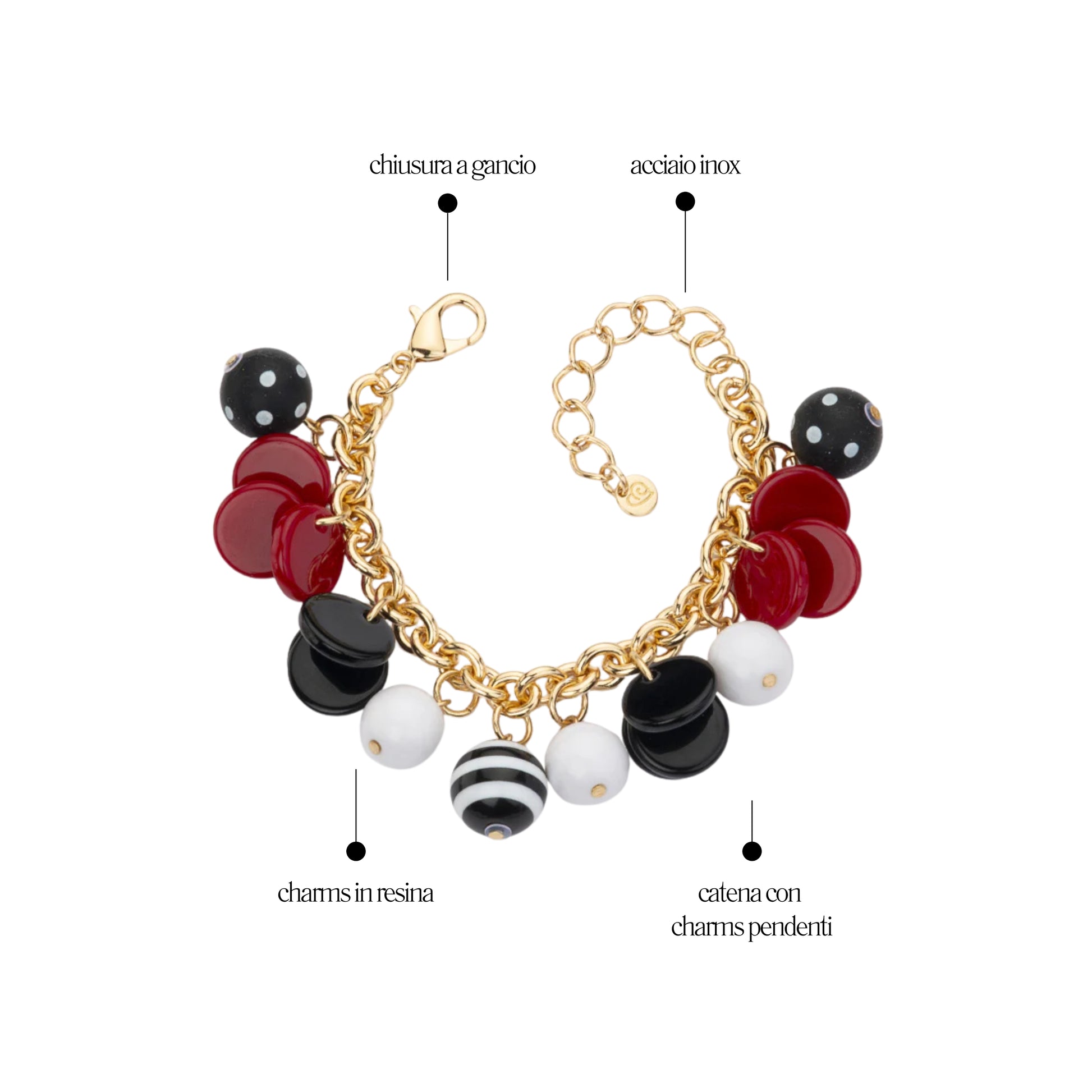 Bracciale Charms_Resina "YOU B'JOU"