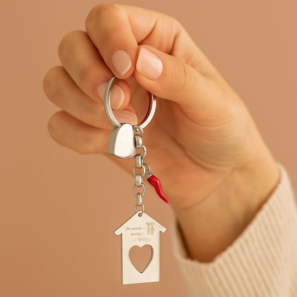 Portachiavi Casa "Da sorella a sorella. I love you" - Les Folies