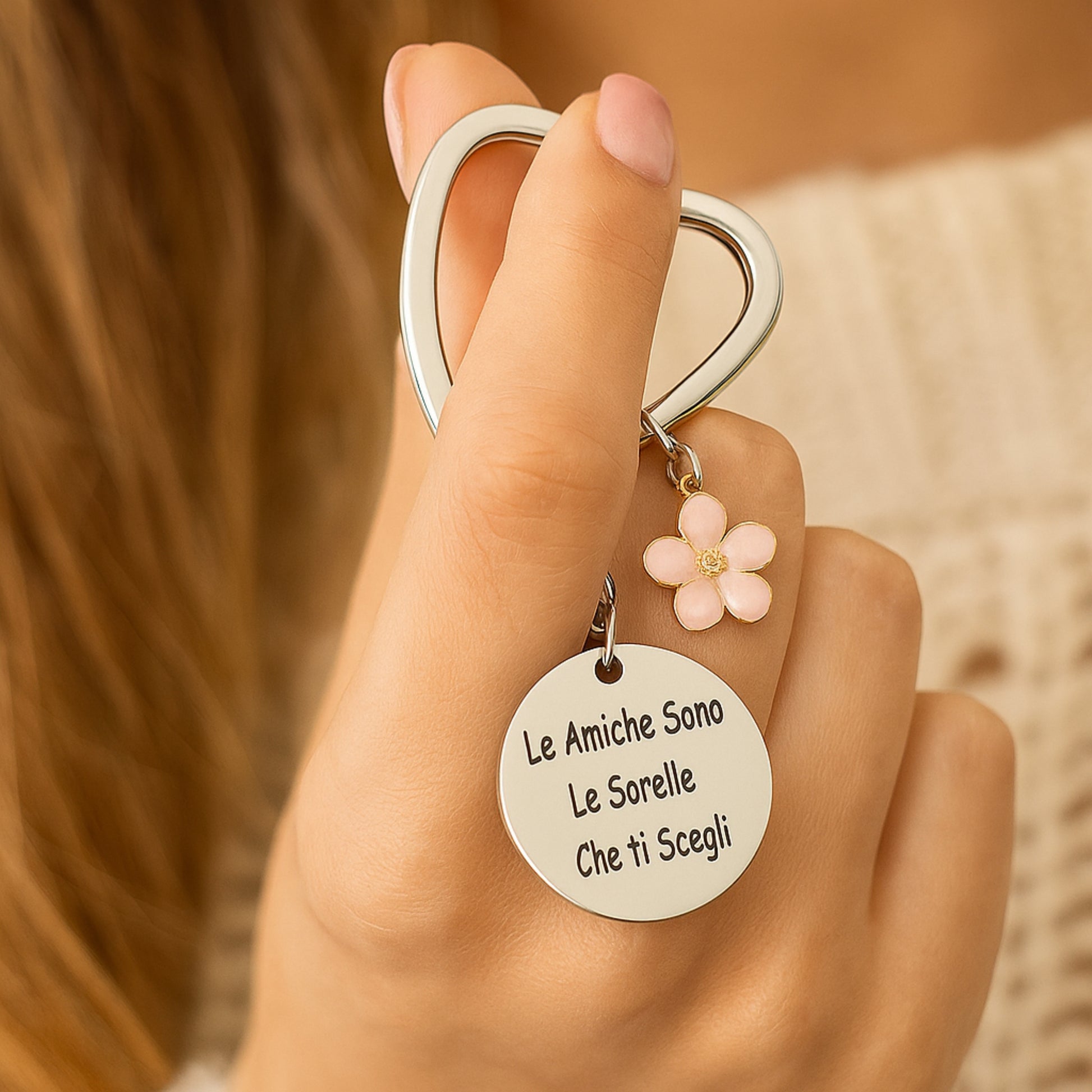 Portachiavi "Le amiche sono le sorelle che ti scegli" - Les Folies