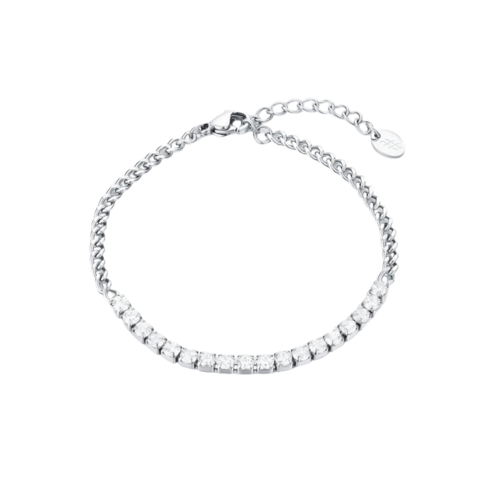Bracciale Tennis con Catena Grumetta - Brand Gioielli