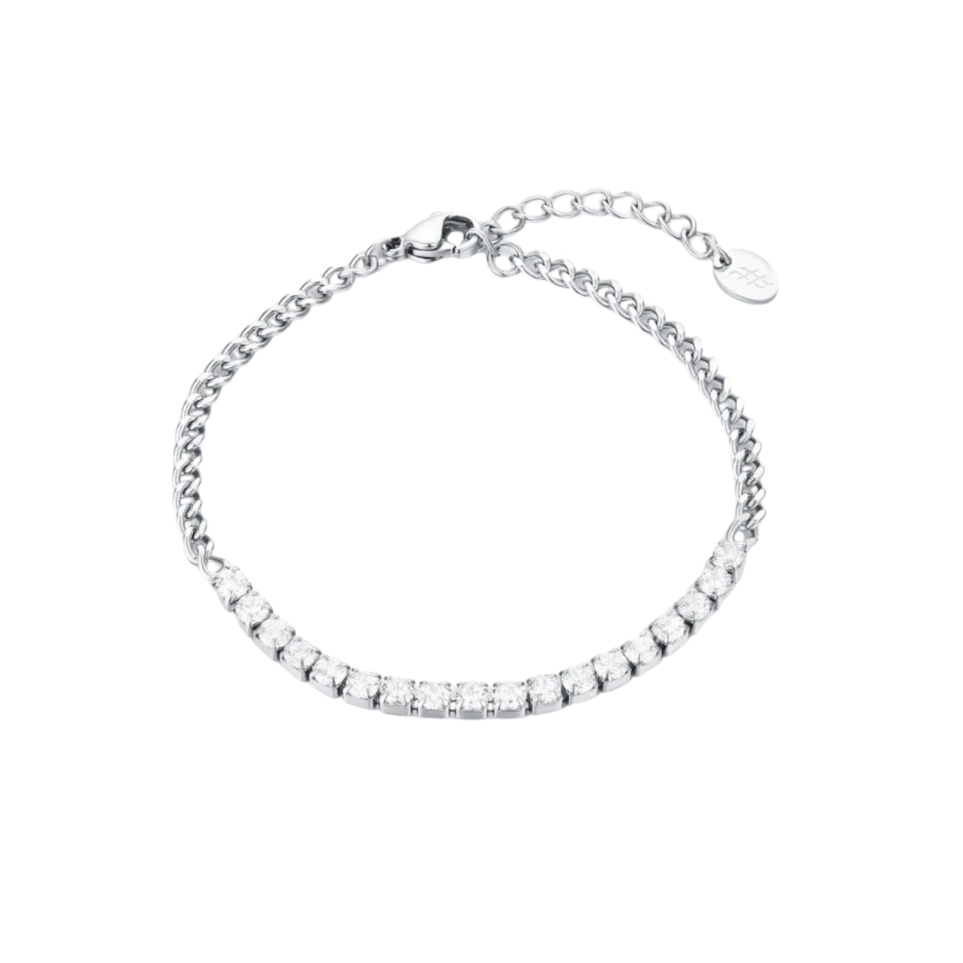 Bracciale Tennis con Catena Grumetta - Brand Gioielli