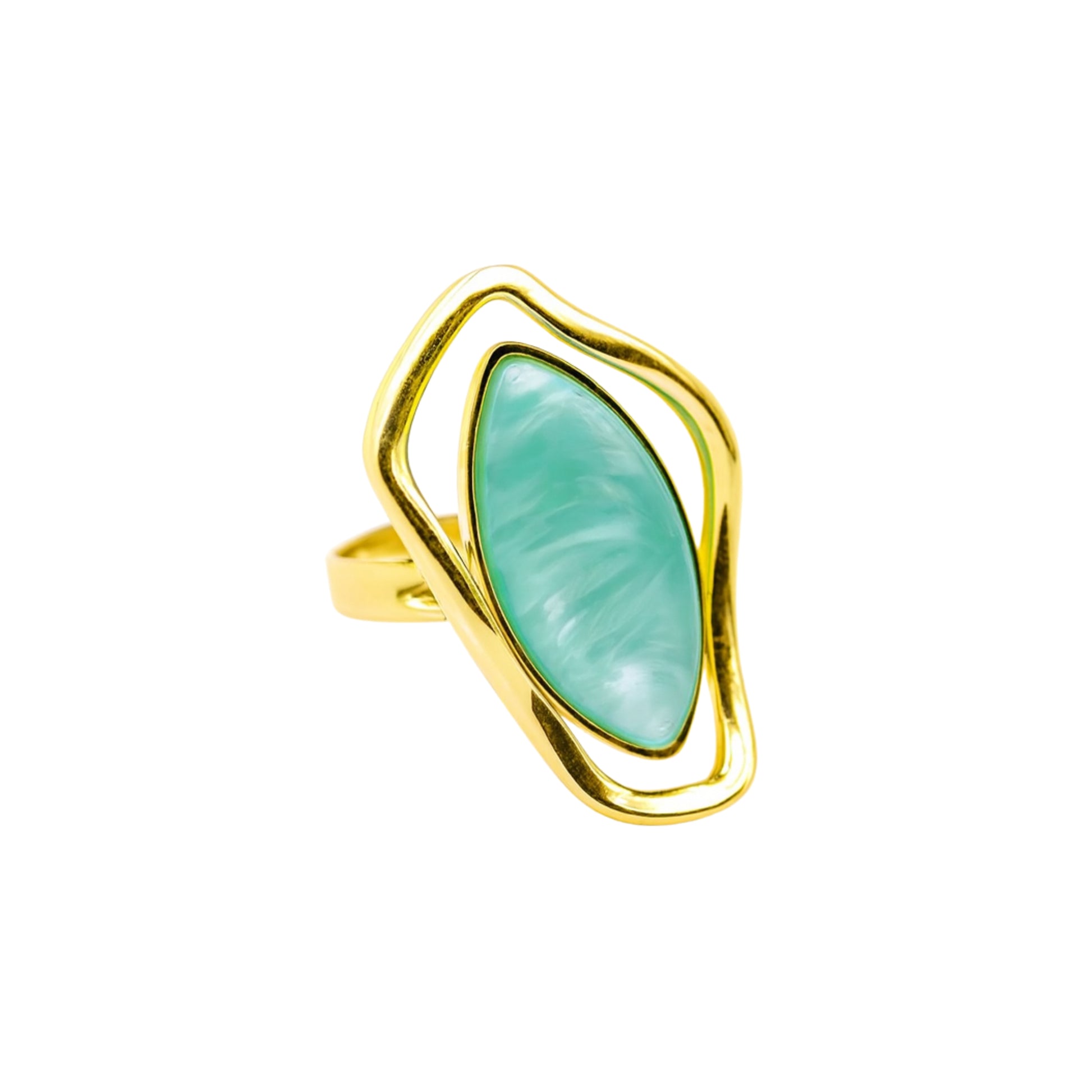 Anello Myra in Acciaio Inox Placcato 18kt - Les Folies