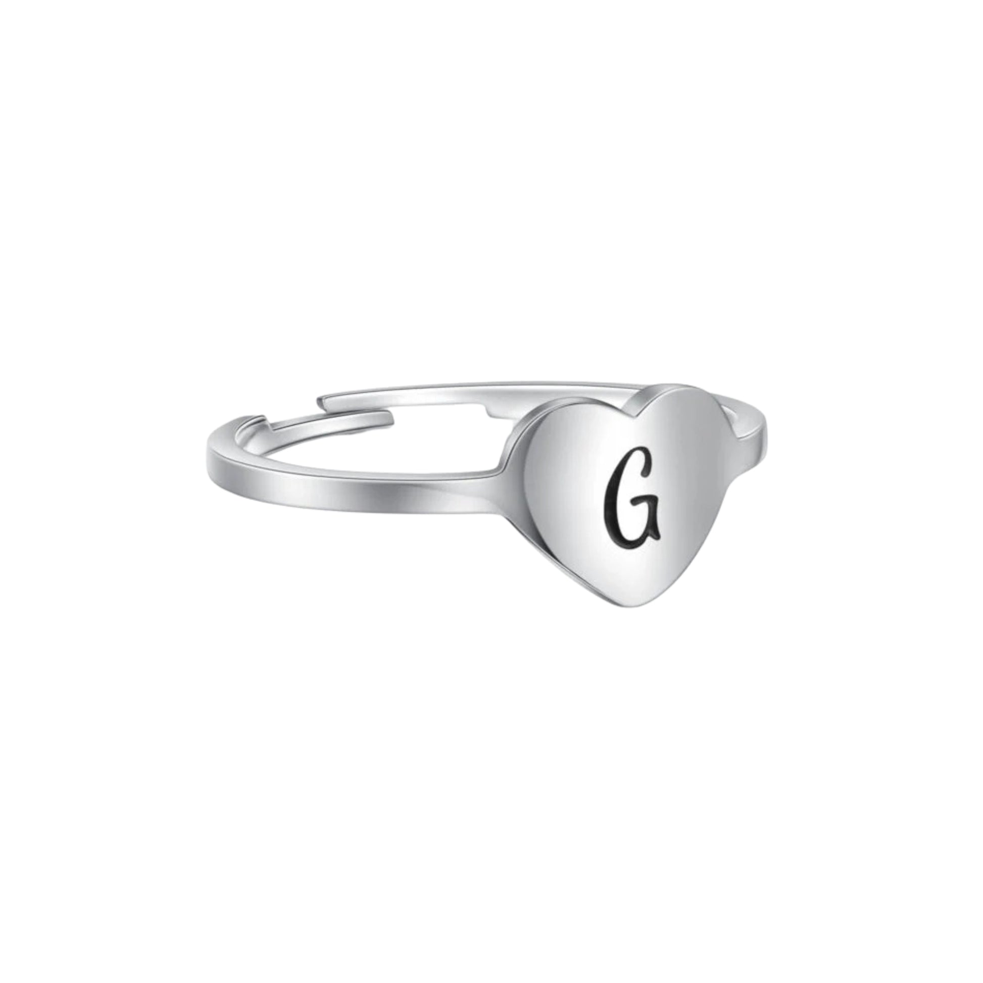 Anello Cuore Lettera Personal - Brand Gioielli