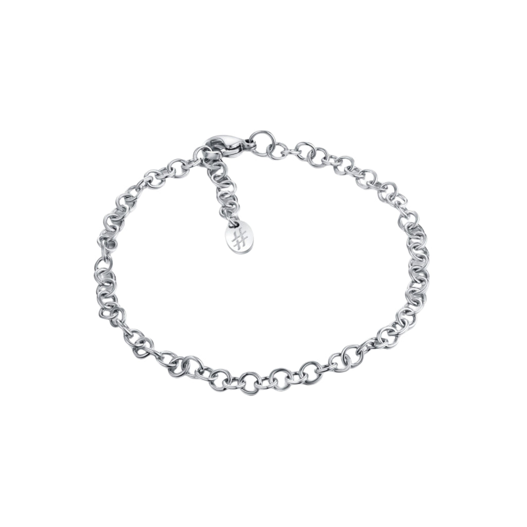 Bracciale Anelli Piccoli Acciaio Inox - Brand