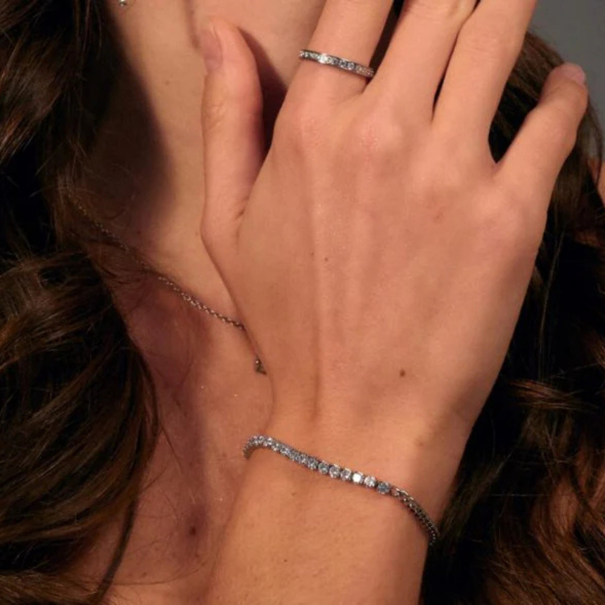 Bracciale Tennis con Catena Grumetta - Brand Gioielli