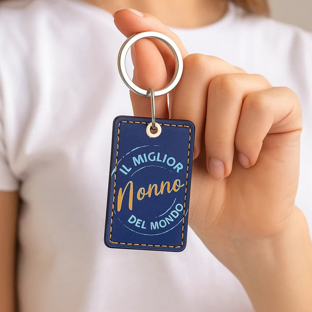 Portachiavi Il Miglior Nonno del Mondo- Brand Gioielli