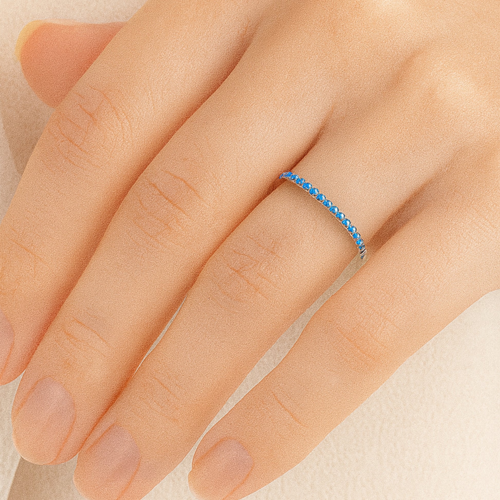 Anello Veretta Turchese in Argento 925 - Les Folies