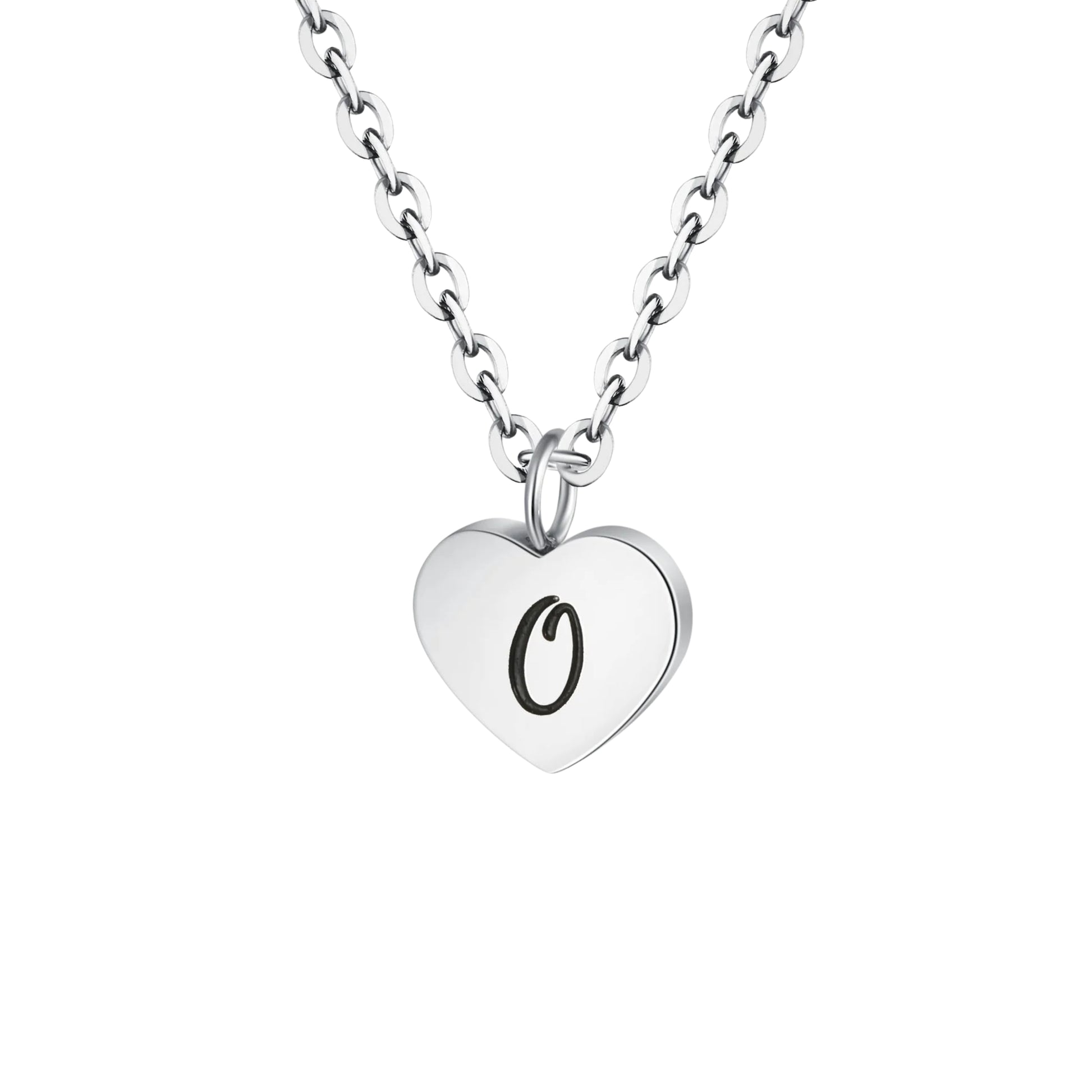 Heart letter necklace
