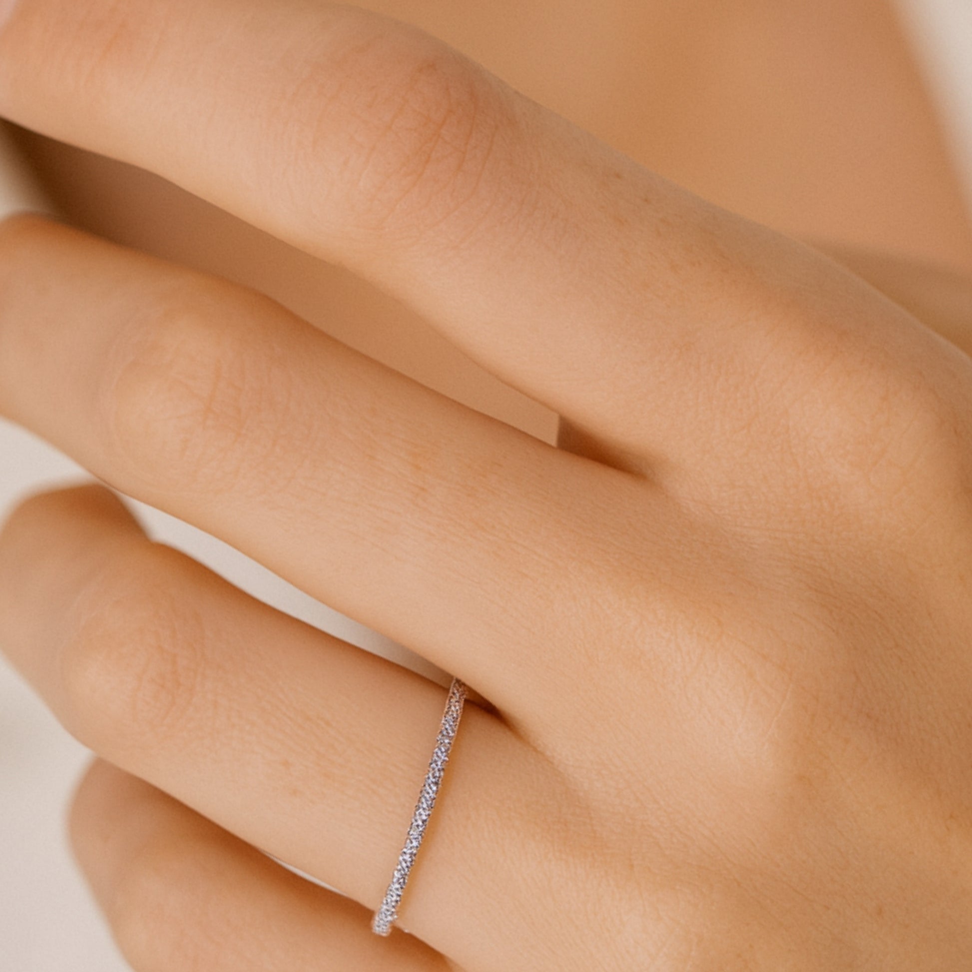 Anello Veretta Acqua Marina in Argento 925 - Les Folies