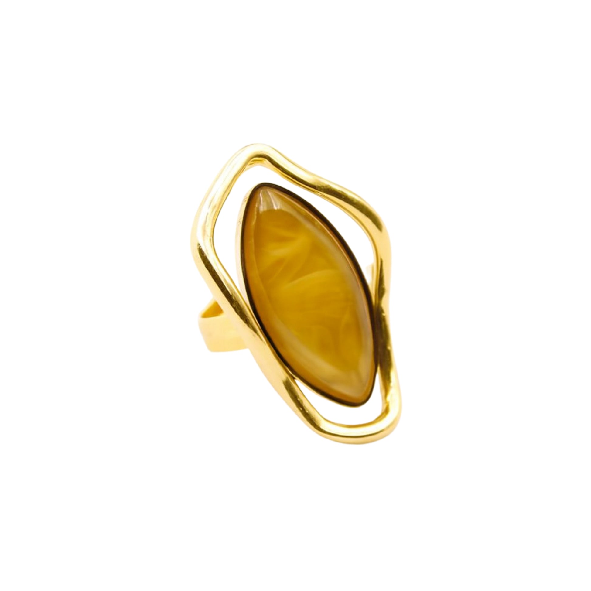 Anello Myra in Acciaio Inox Placcato 18kt - Les Folies