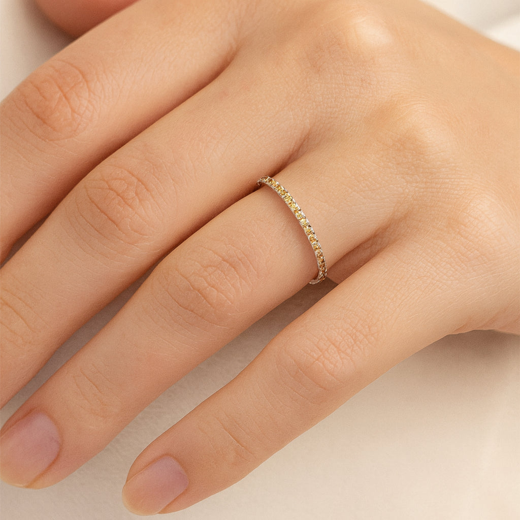 Anello Veretta Oro in Argento 925 - Les Folies