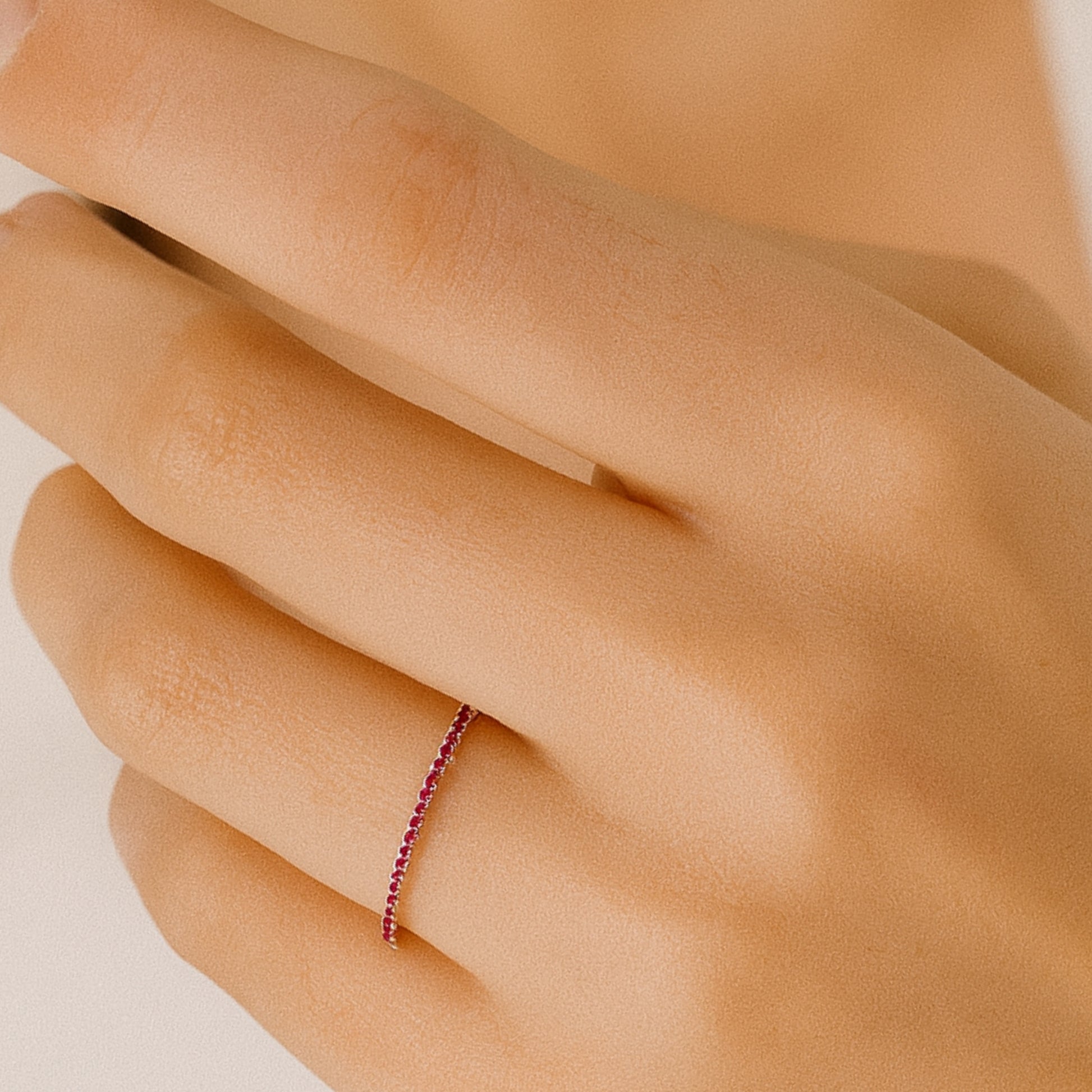 Anello Veretta Fucsia in Argento 925 - Les Folies
