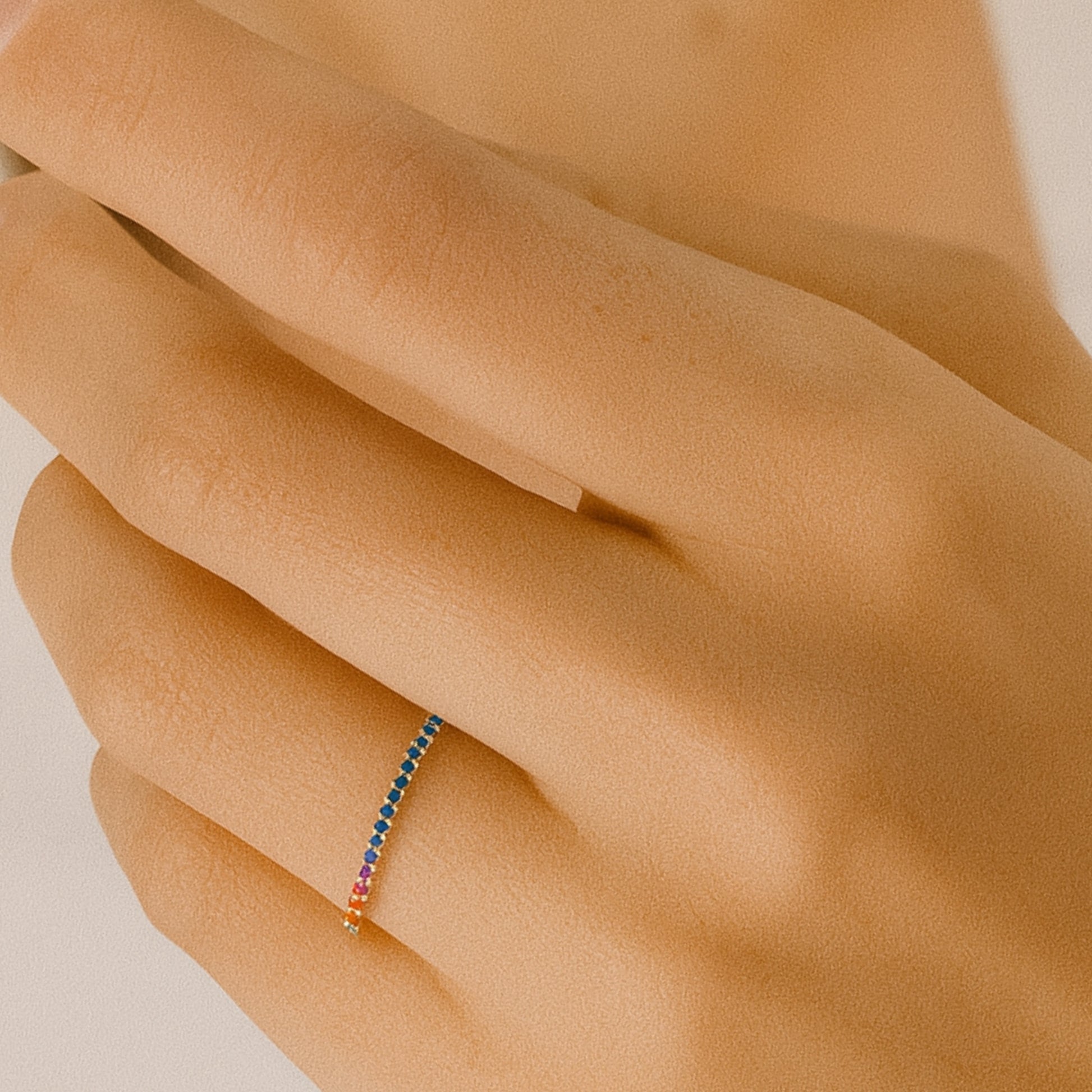 Anello Veretta Multicolor in Argento 925 - Les Folies