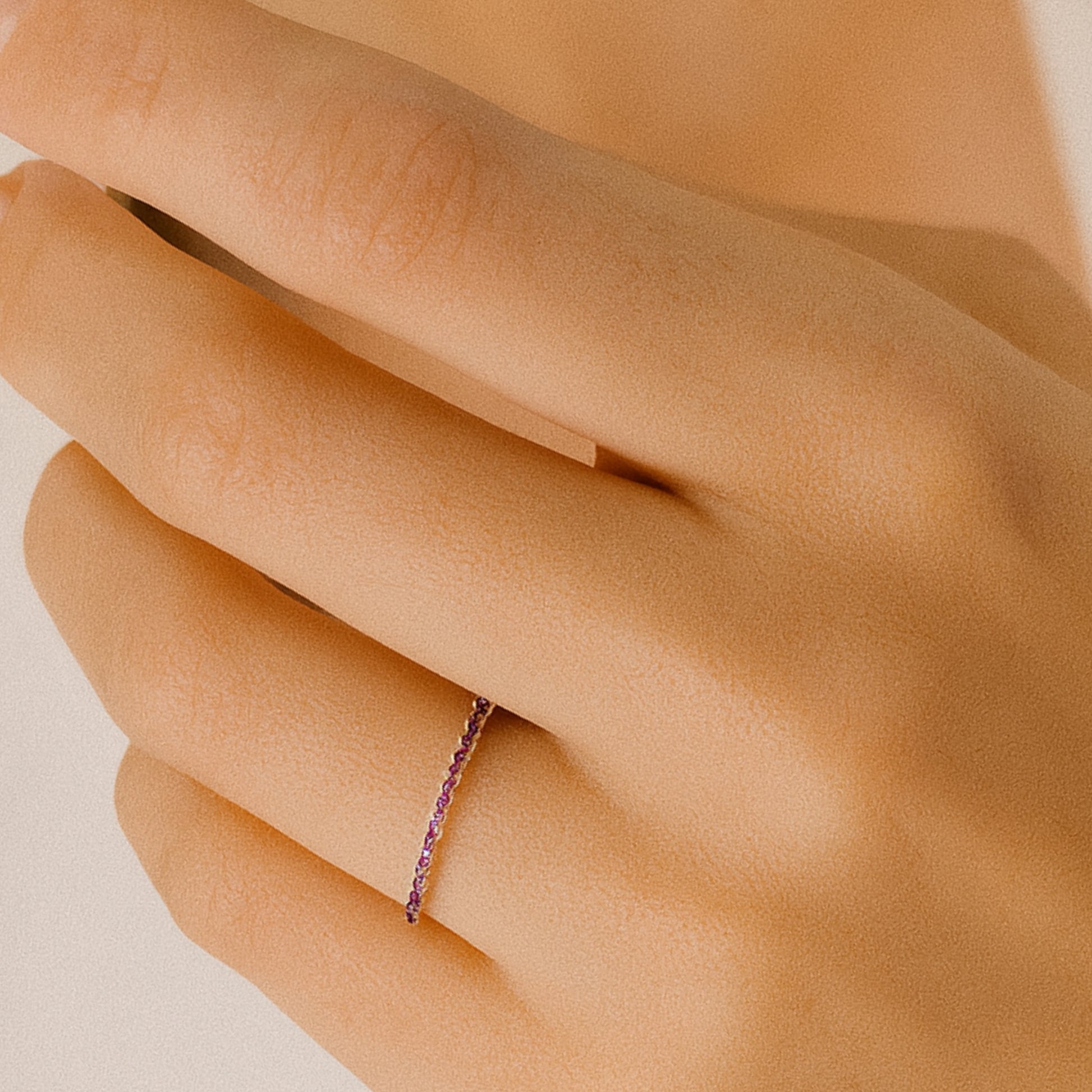 Anello Veretta Viola in Argento 925 - Les Folies