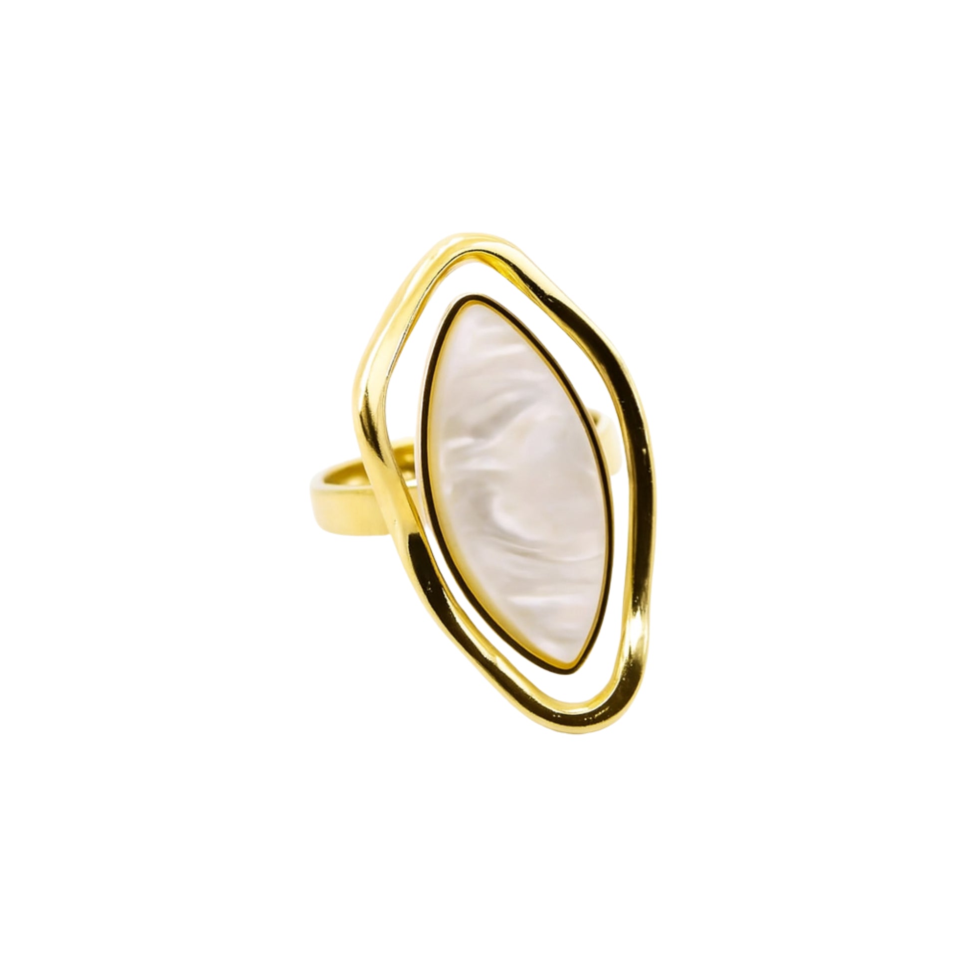 Anello Myra in Acciaio Inox Placcato 18kt - Les Folies