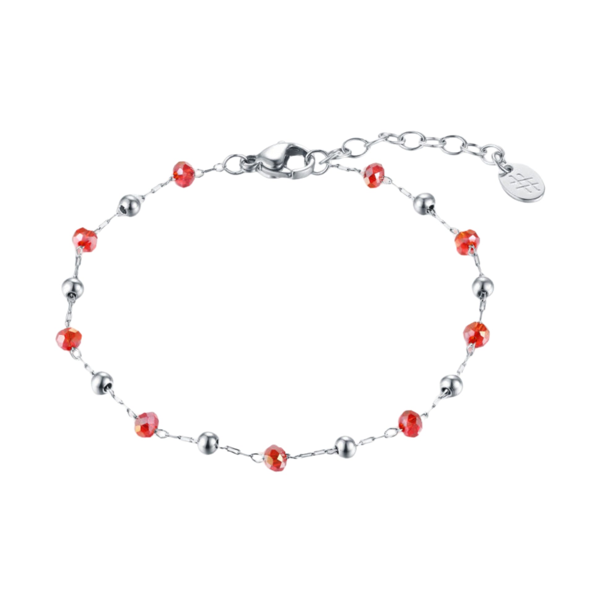 Bracciale Cristalli Acciaio Inox - Brand