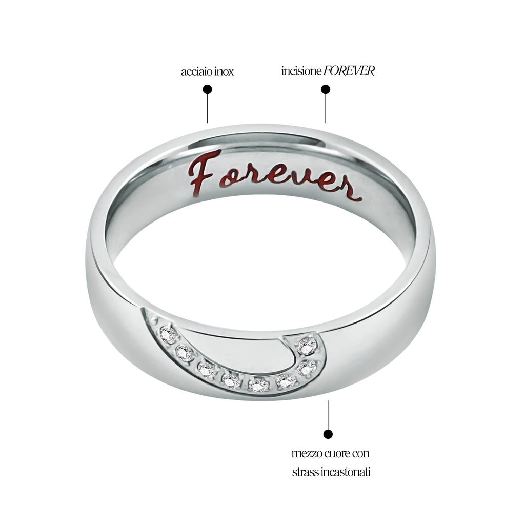 Anello Forever in Acciaio Inox - Brand Gioielli