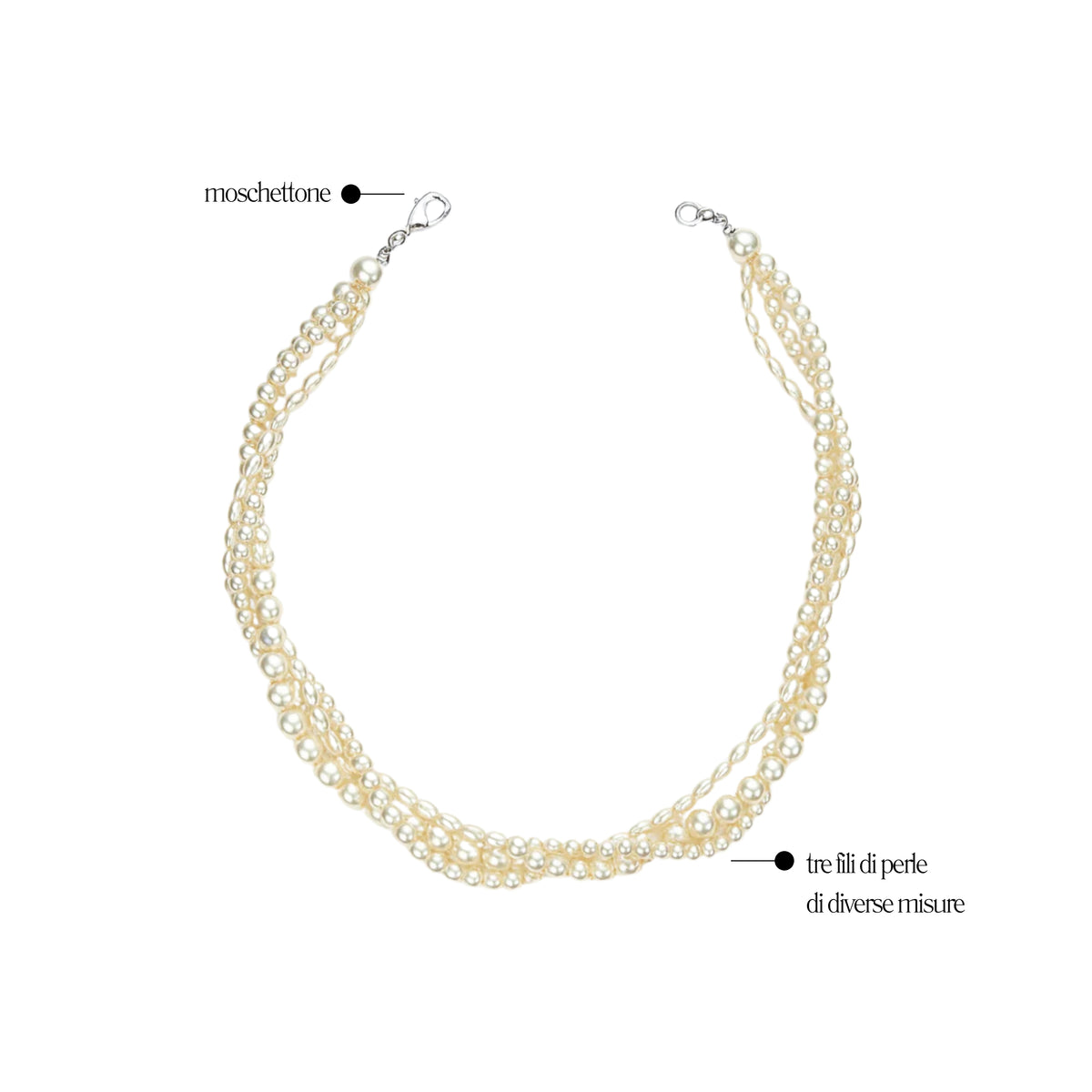 Collana Perle Multi filo - You B'jou by Barbieri