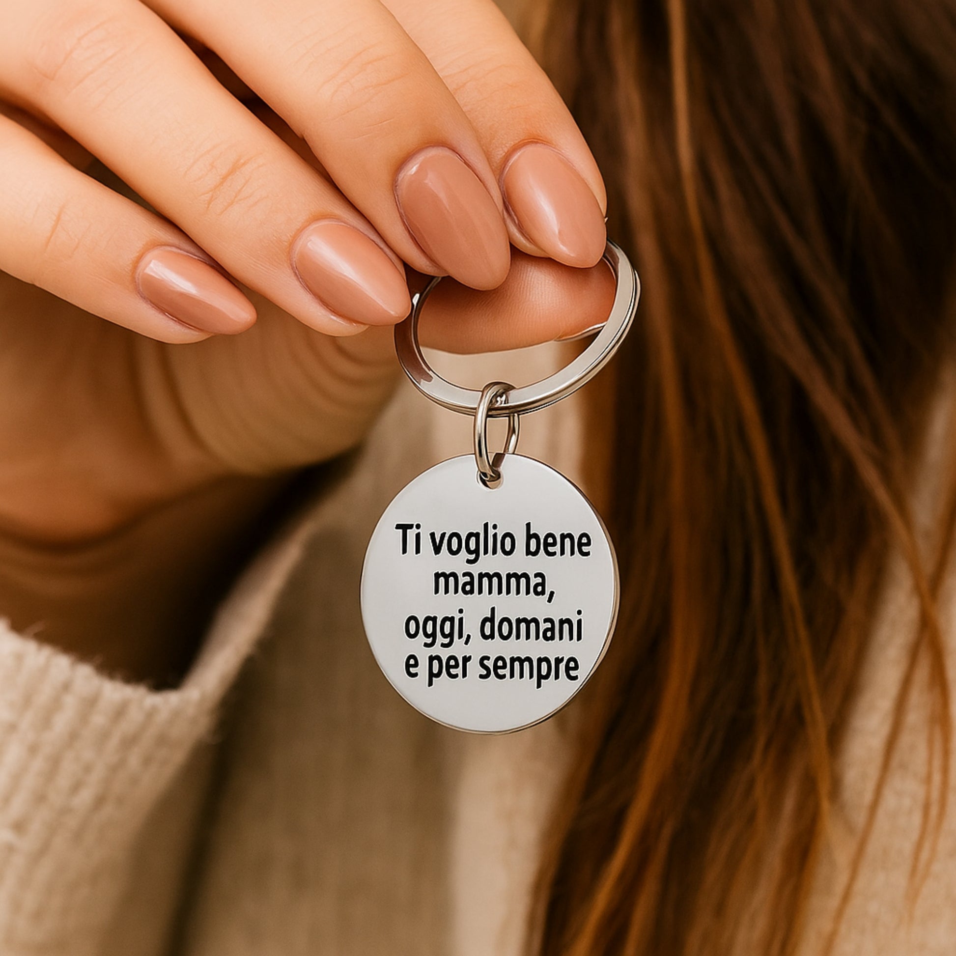 Portachiavi "Ti voglio bene mamma,oggi,domani e per sempre" - Les Folies