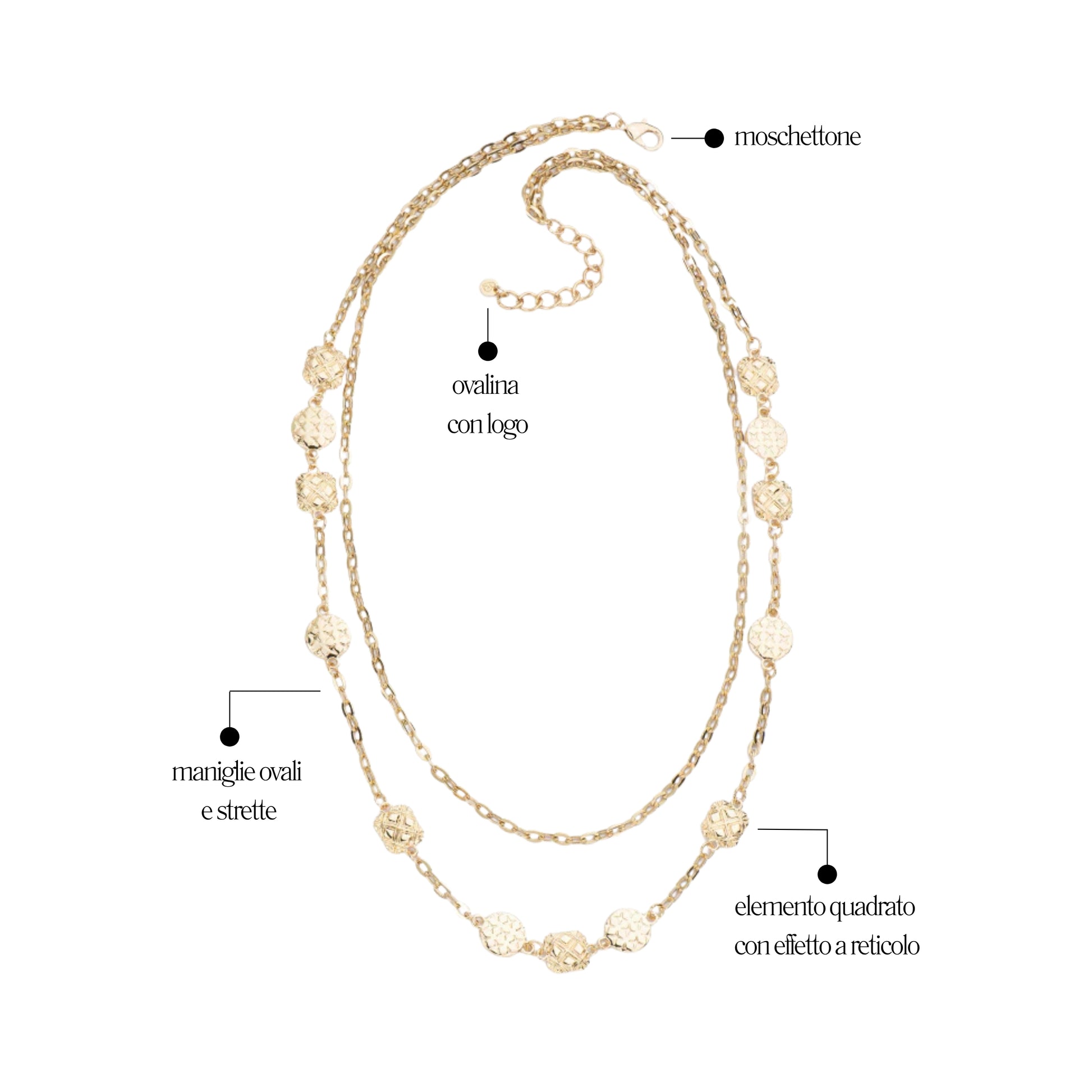 Collana Quilted Lunga - You B'jou by Barbieri