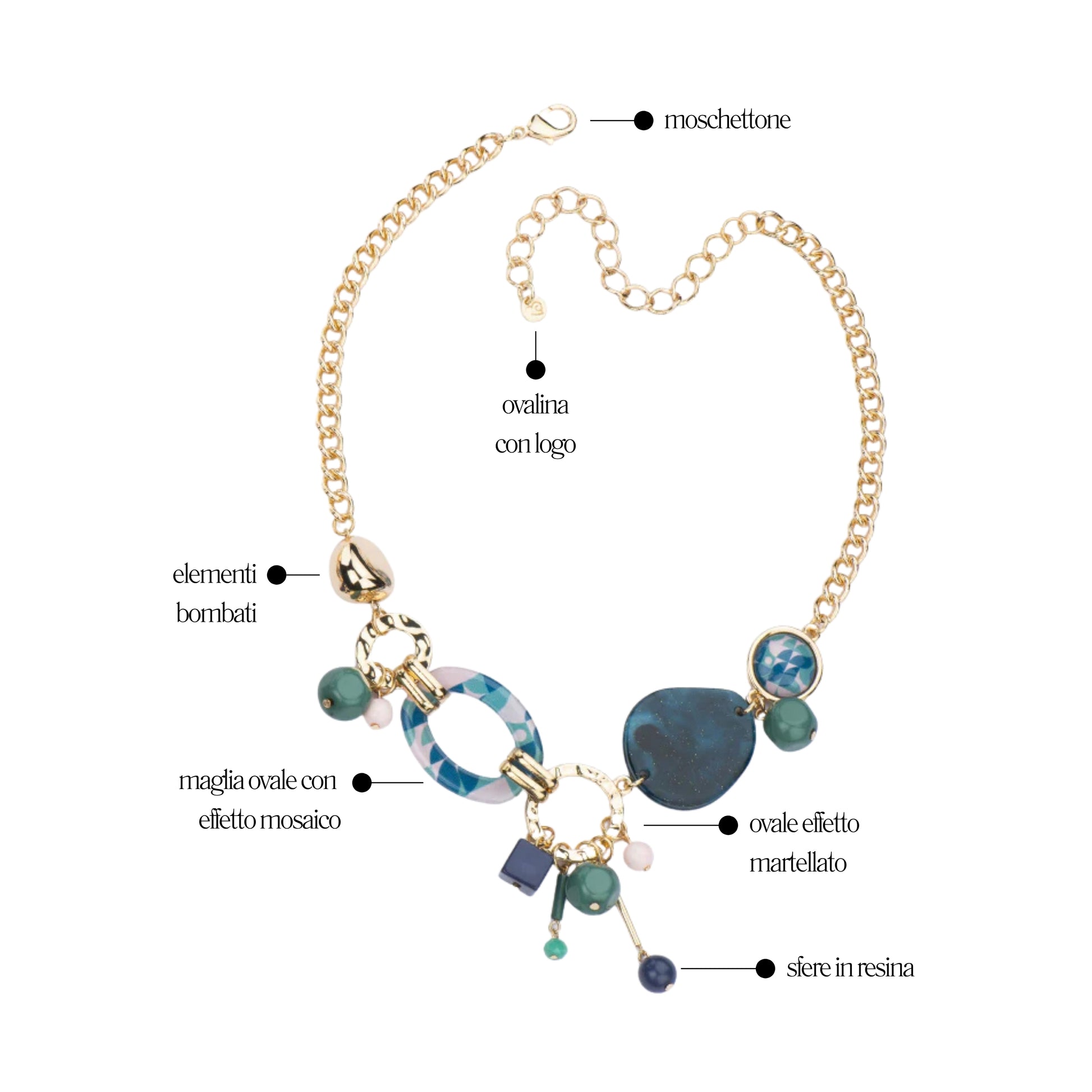 Collana Seventy Blue - You B'jou by Barbieri