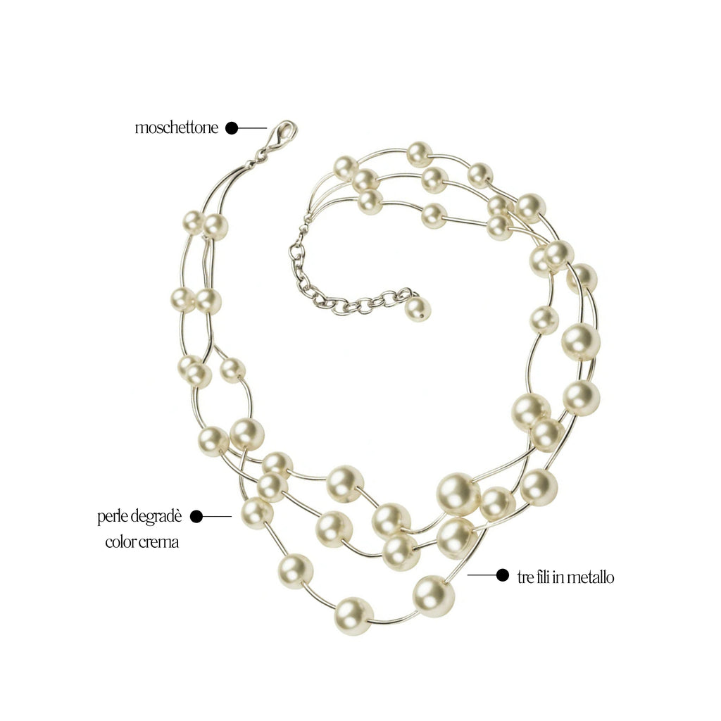 Collana Perle Multi filo - You B'jou by Barbieri