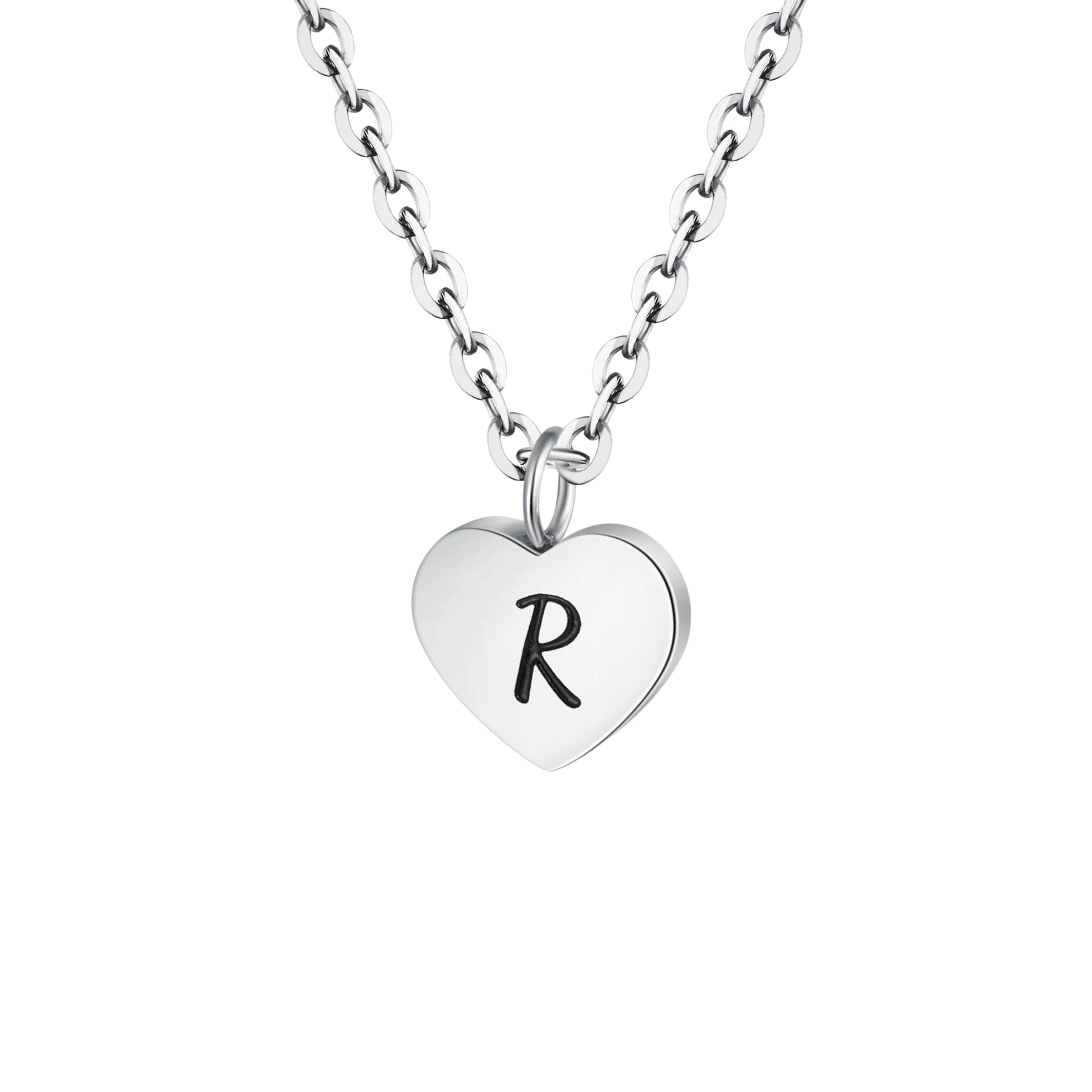 Heart letter necklace