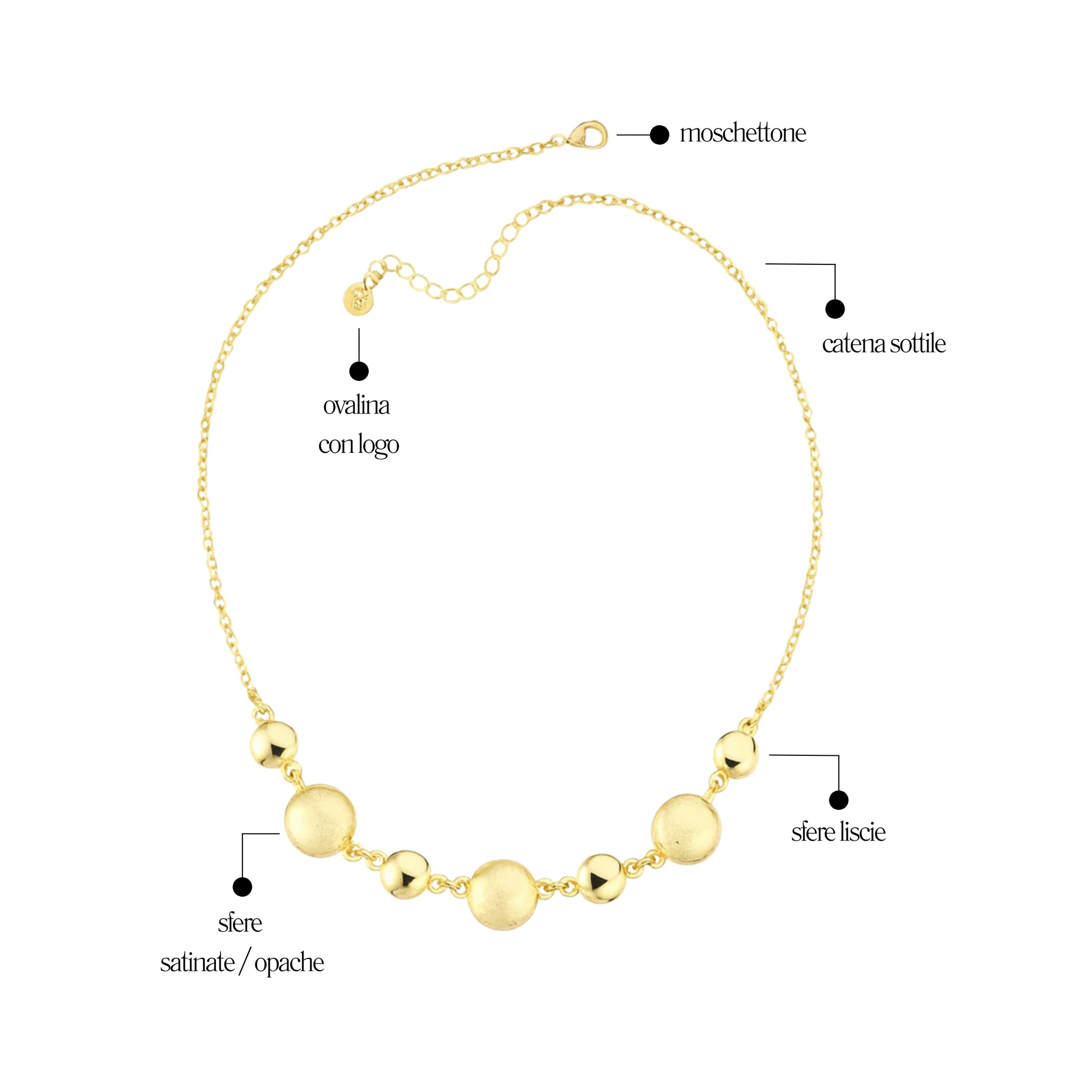 Collana Pad Rayé - You B'jou by Barbieri